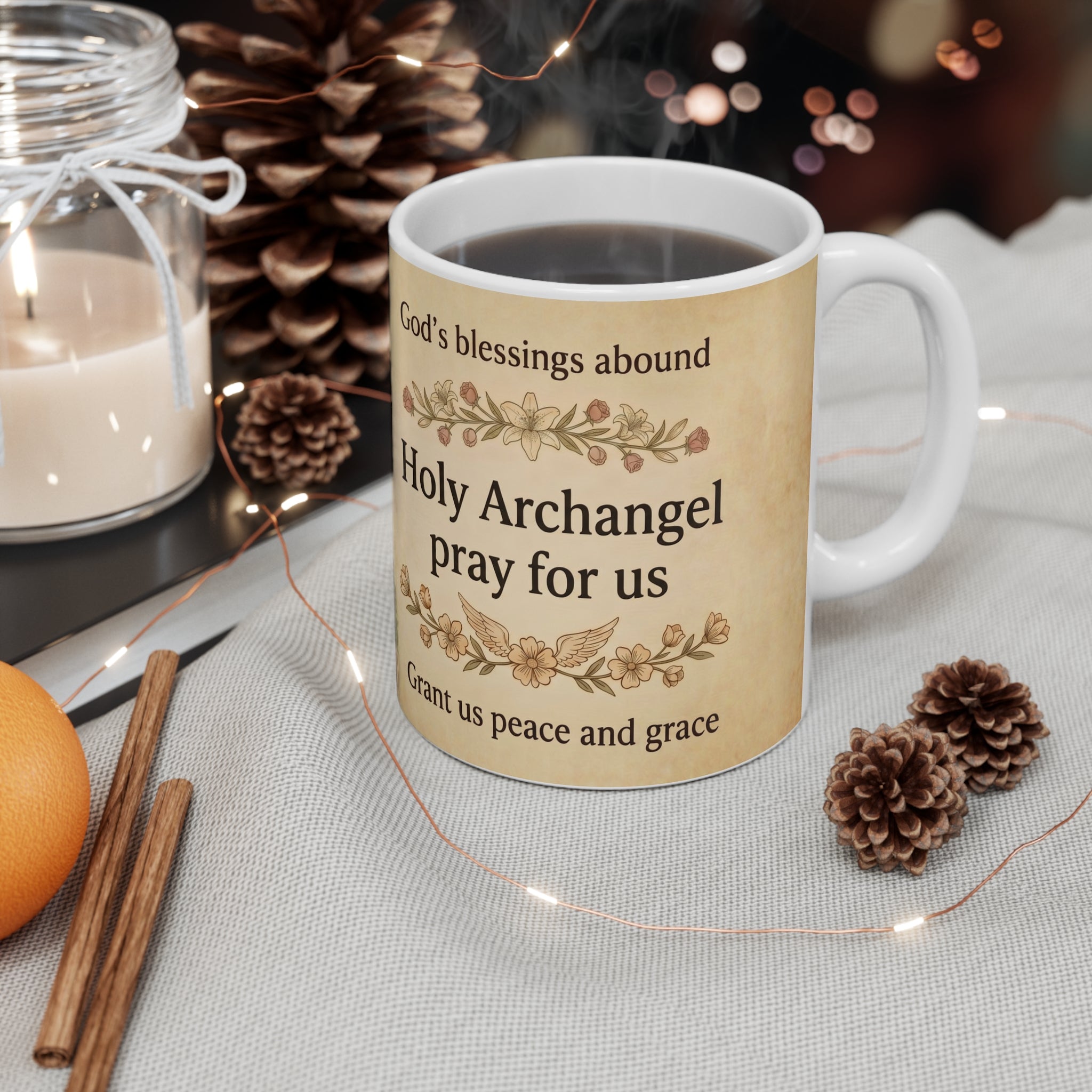 Archangel Barachiel Orthodox Christian Coffee Mug — Orthodox Coffee Mug