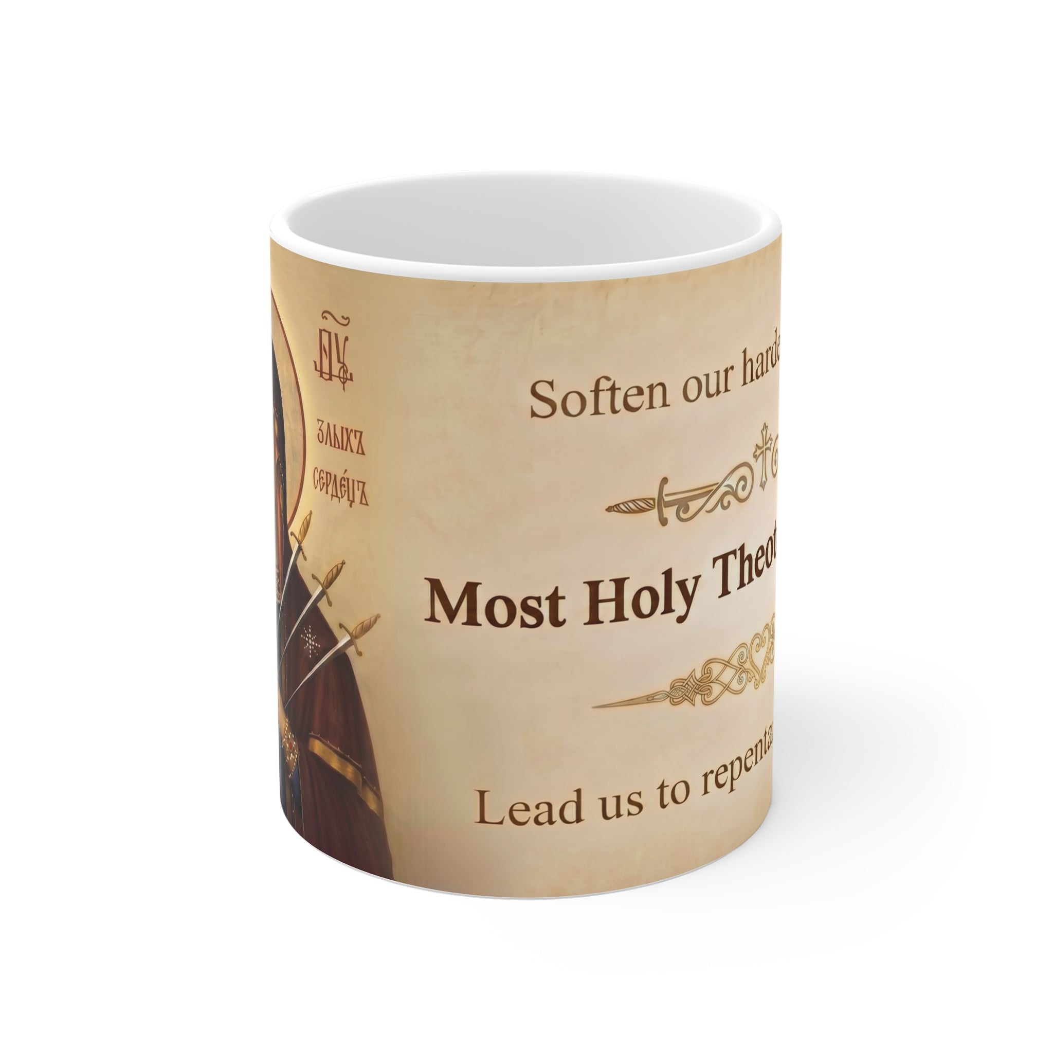Theotokos Softener of Evil Hearts Orthodox Christian Coffee Mug — Orthodox Mug Gift