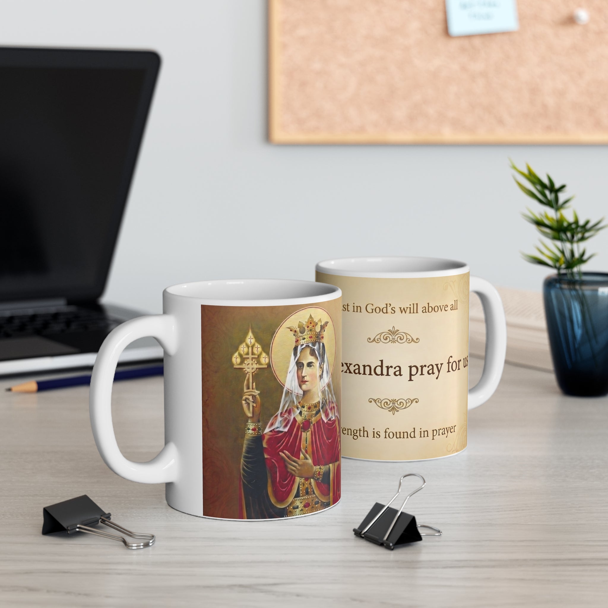 Saint Alexandra Feodorovna Orthodox Christian Coffee Mug — Christian Gift Idea
