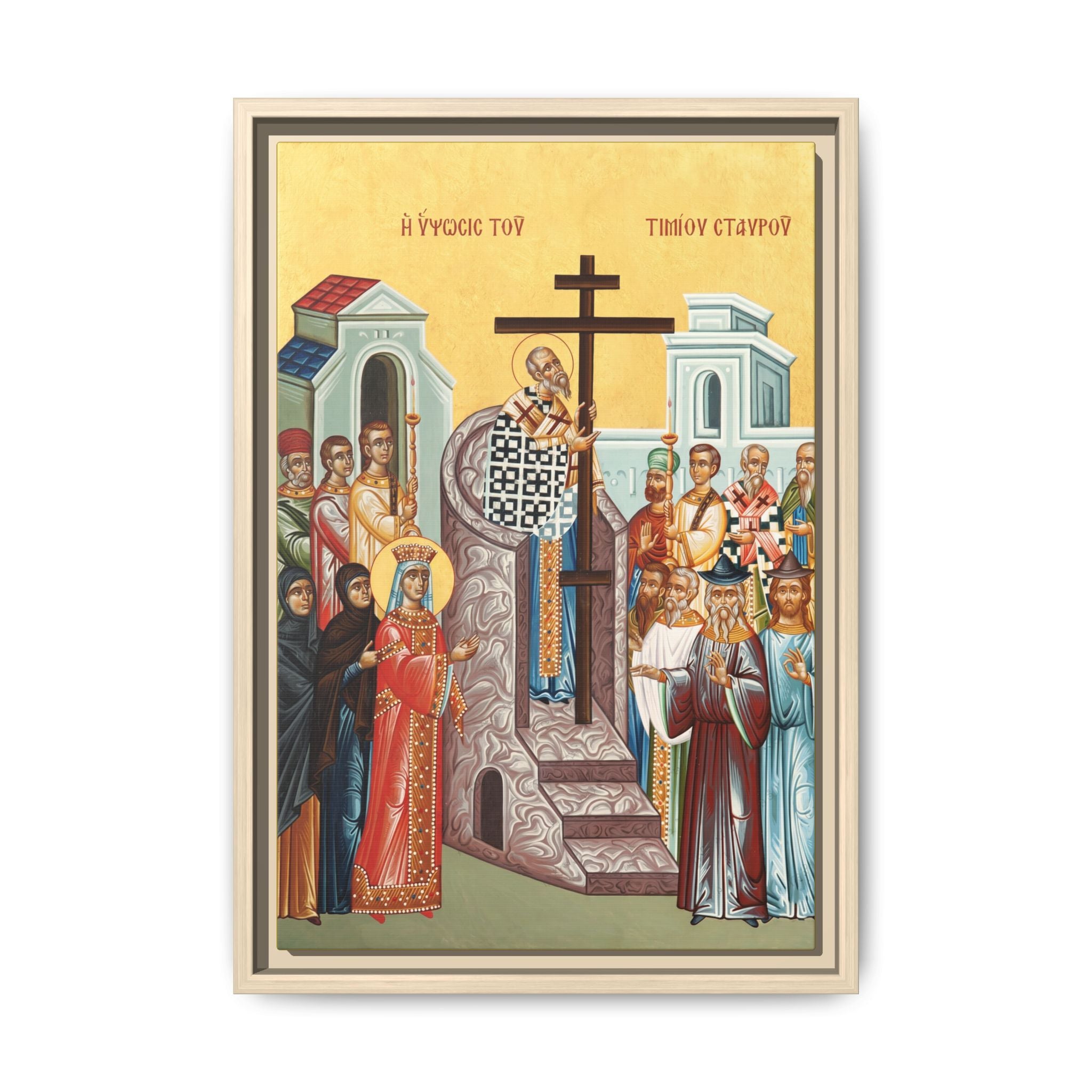 Exaltation of the Holy Cross Framed Canvas Icon