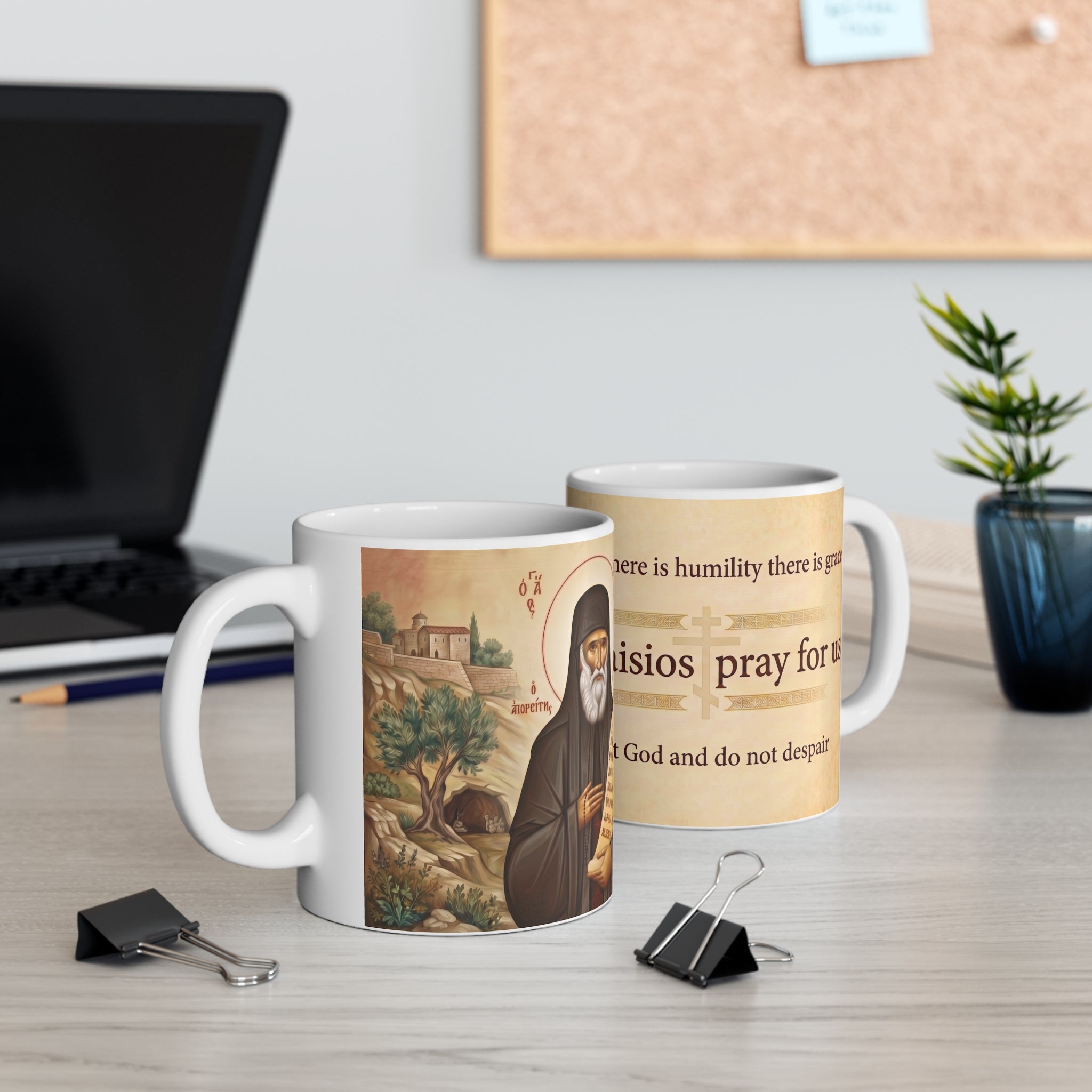 Saint Paisios the Athonite Orthodox Christian Coffee Mug — Christian Gift Idea