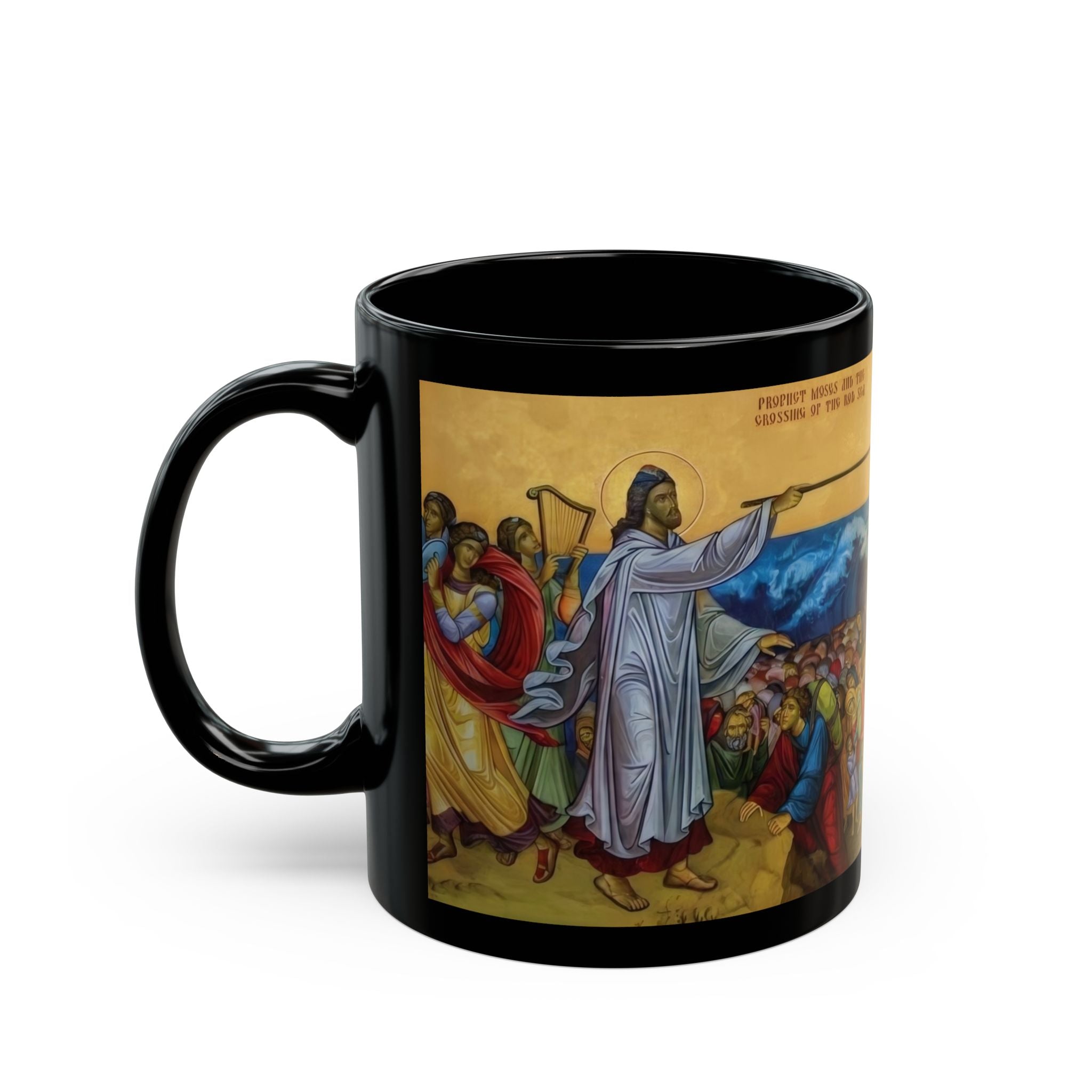 Saint Moses the Prophet Black Coffee Mug