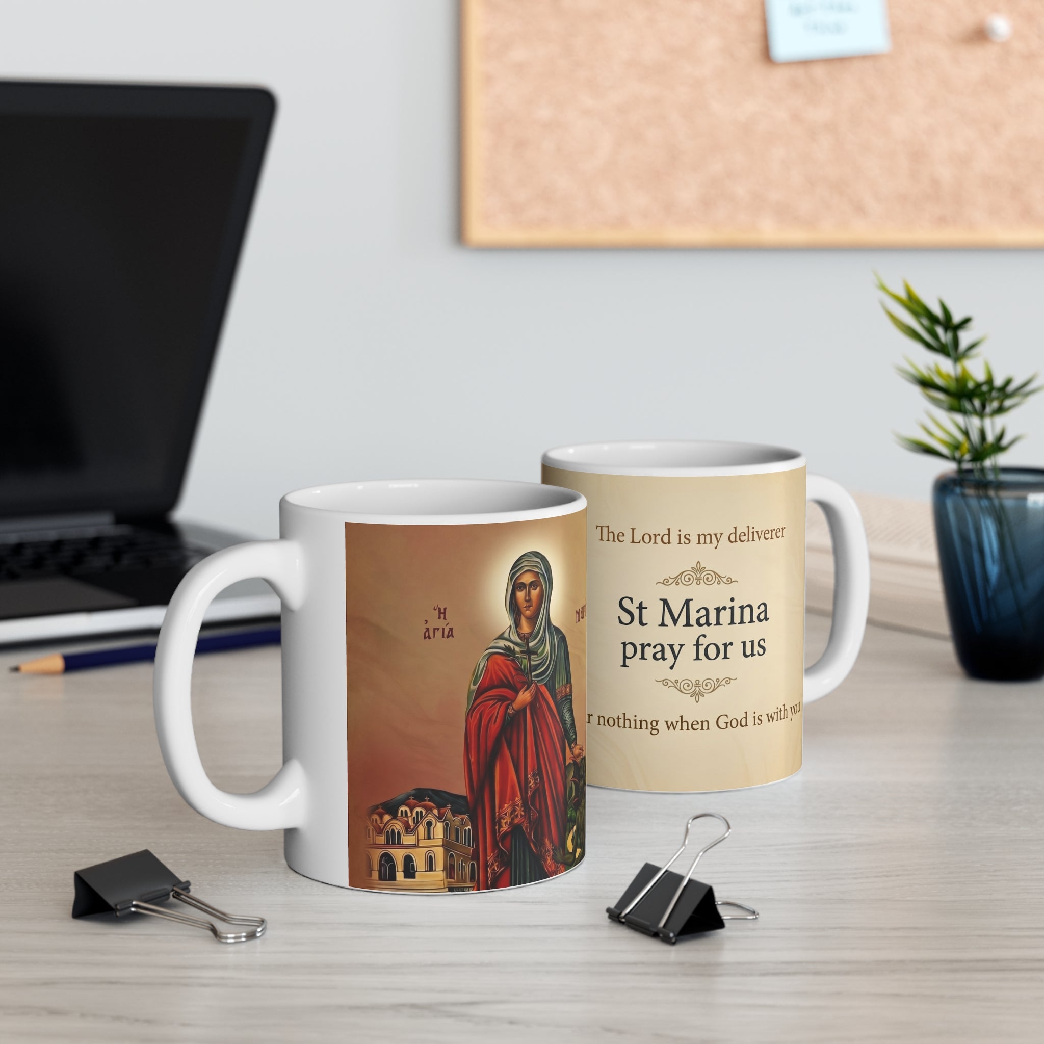Saint Marina Margaret Orthodox Christian Coffee Mug — Christian Gift Idea