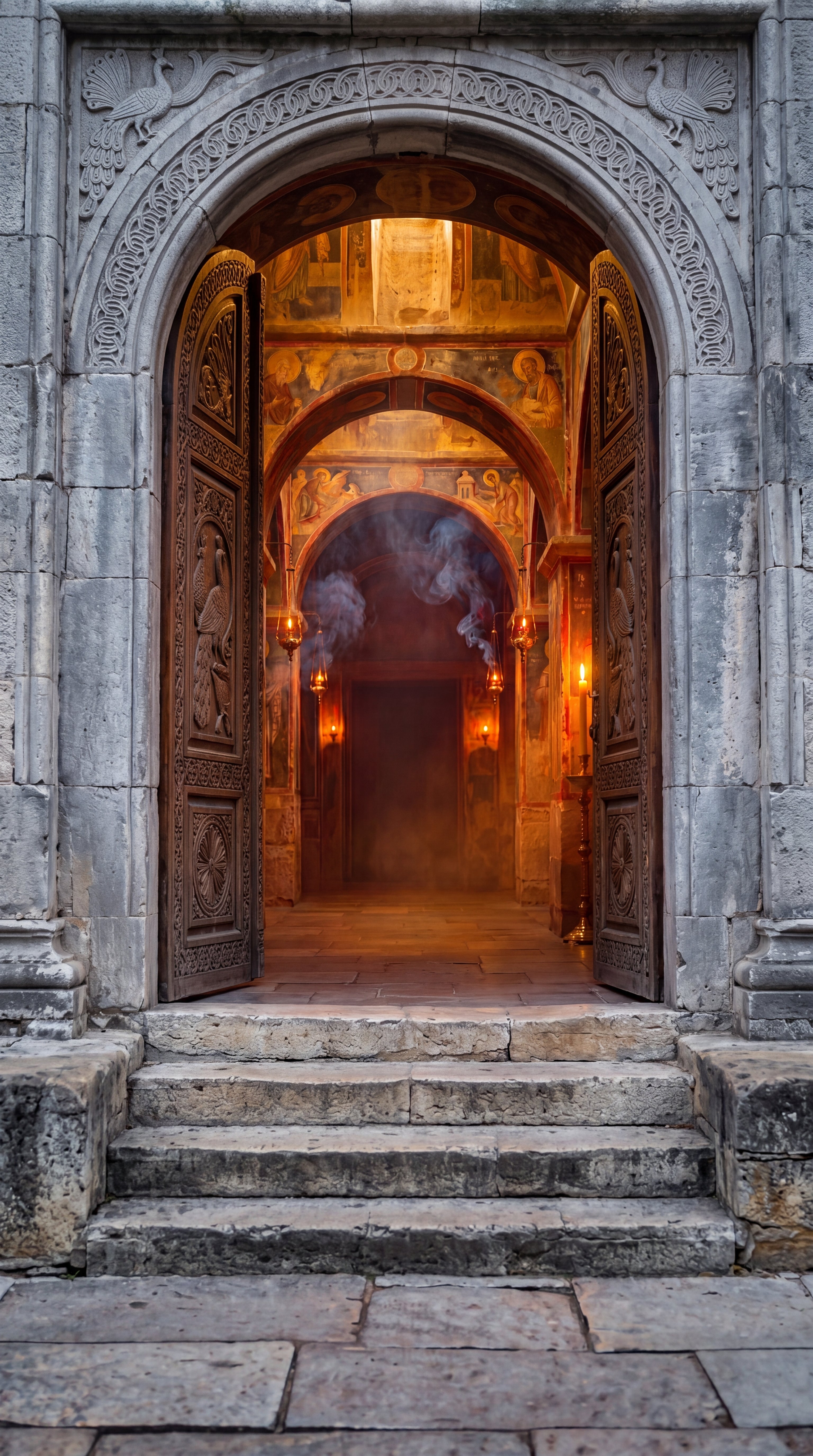 Ostrog Monastery Orthodox Christian Black Coffee Mug — Faith Mug
