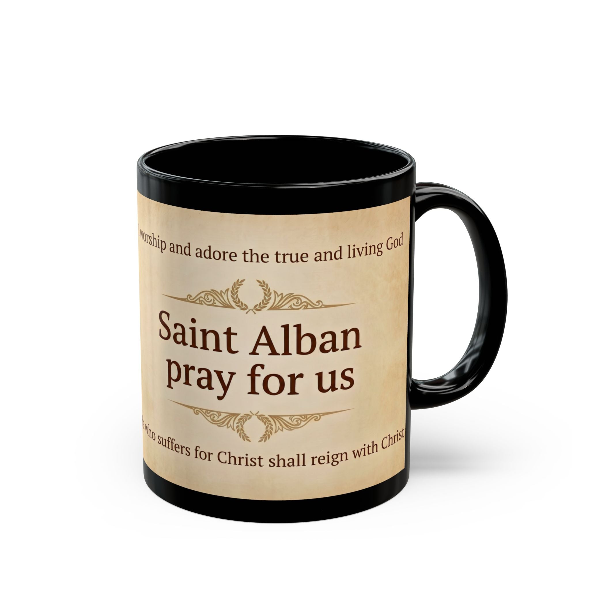 Saint Alban the Protomartyr of Britain Black Coffee Mug