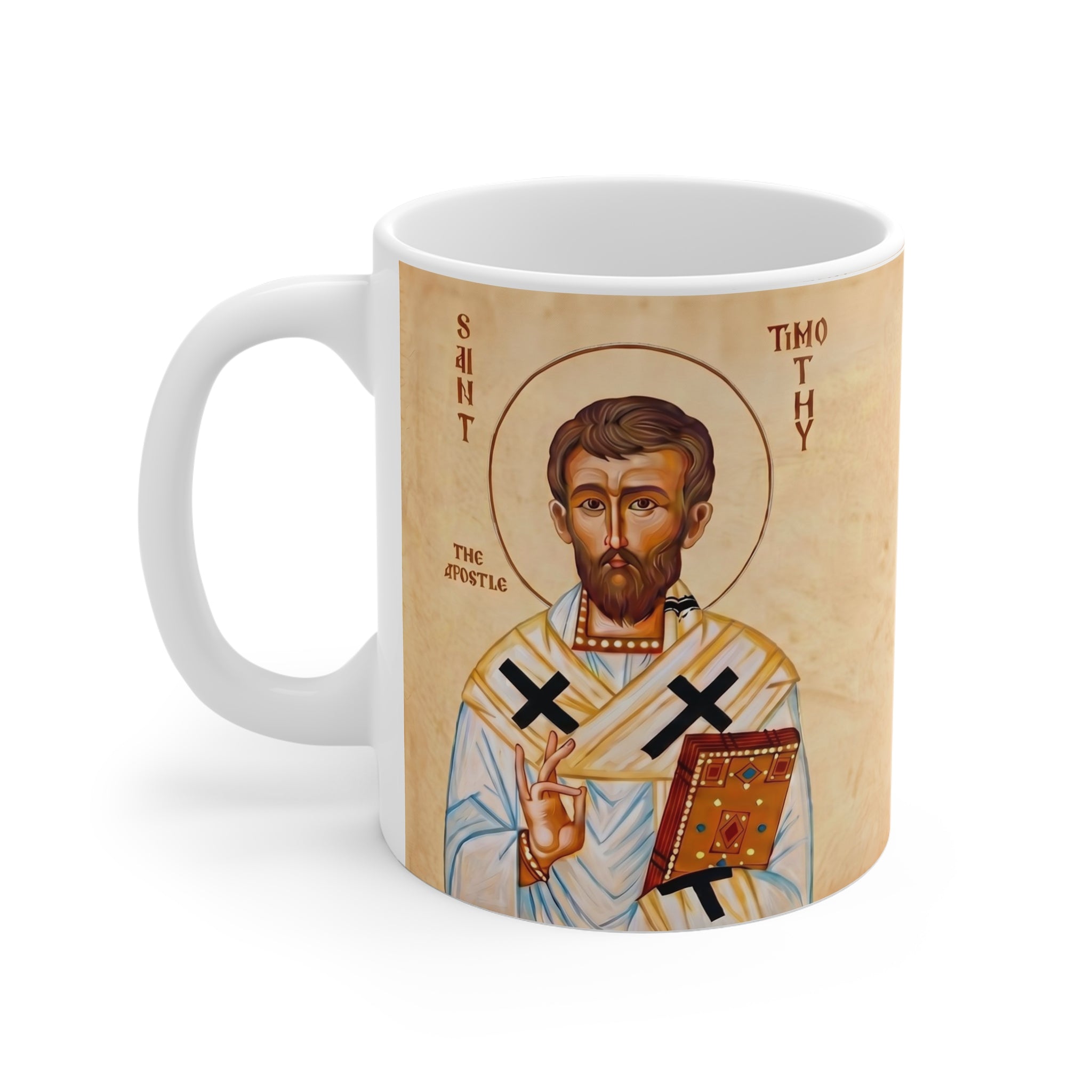 Saint Timothy the Apostle White Coffee Mug