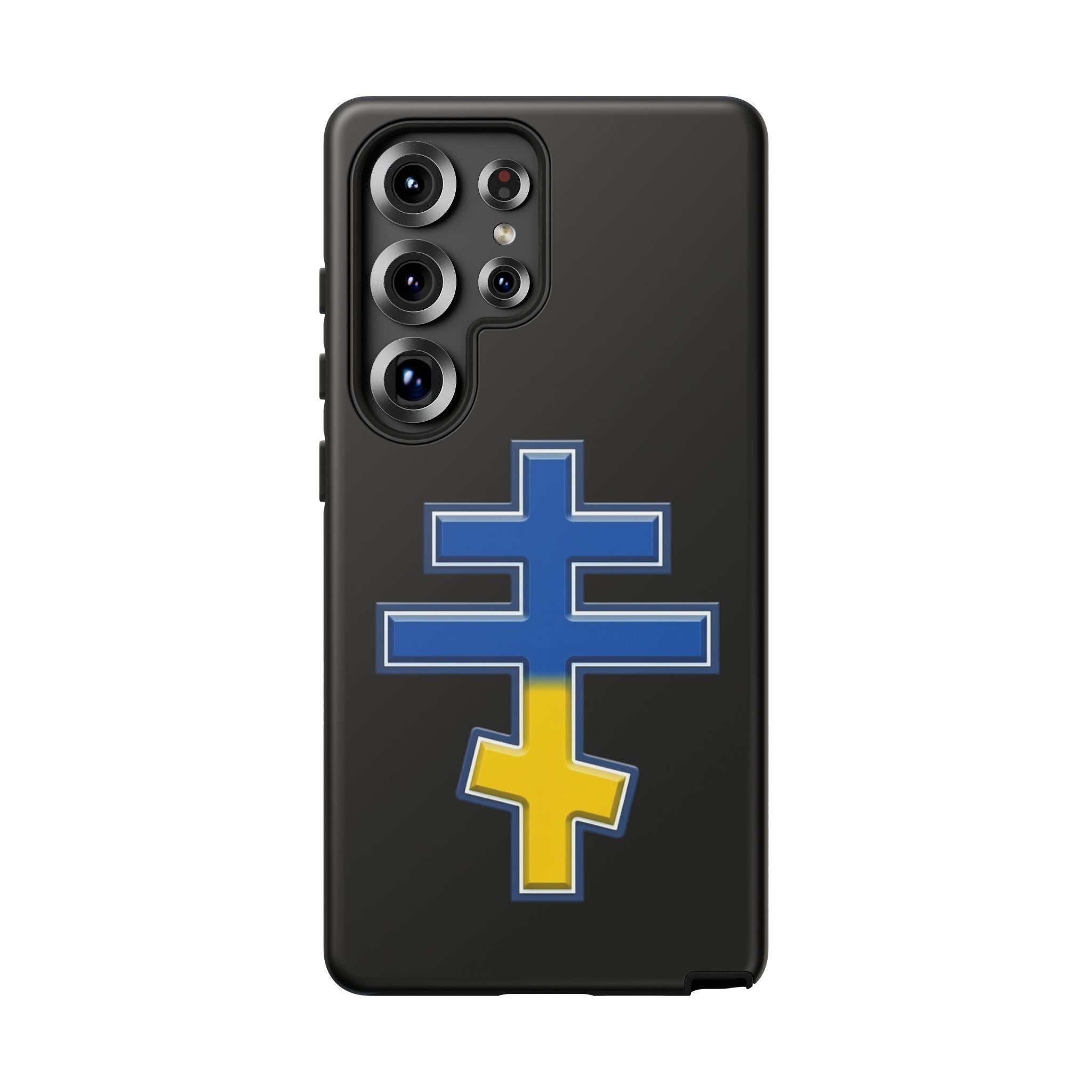 Ukrainian Orthodox Cross design on a matte phone case — additional view 3