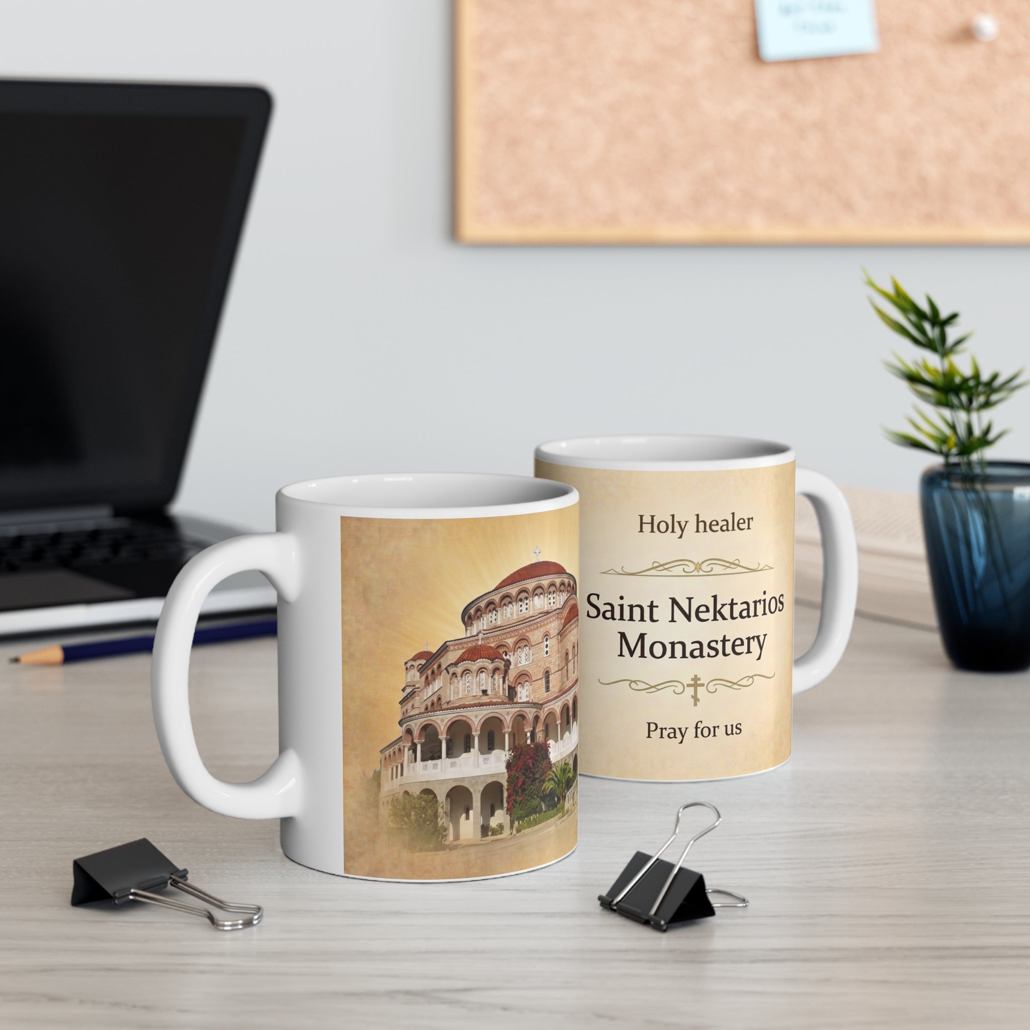 Saint Nektarios Monastery Orthodox Christian Coffee Mug — Orthodox Christian Mug