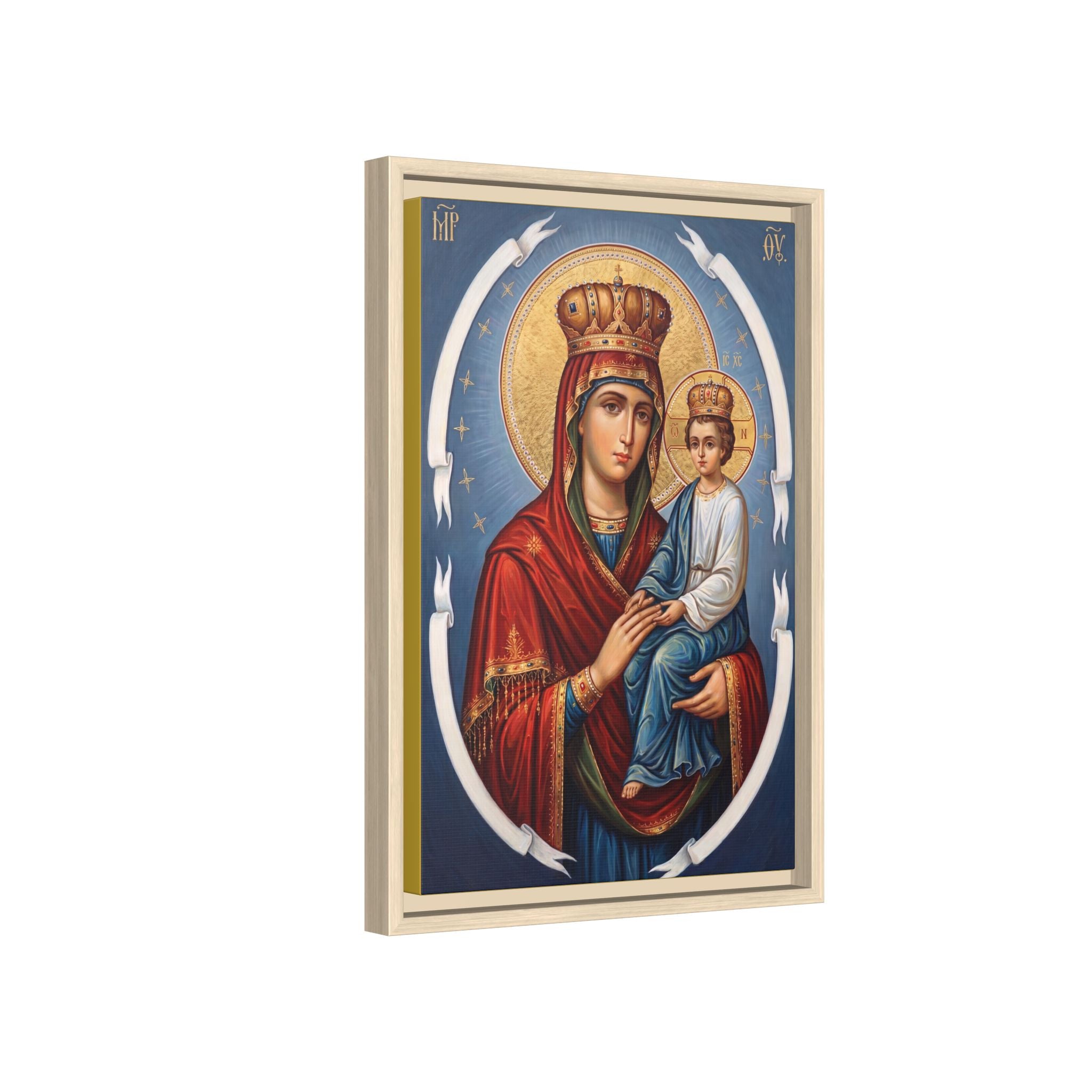 Theotokos Surety of Sinners Framed Canvas Icon