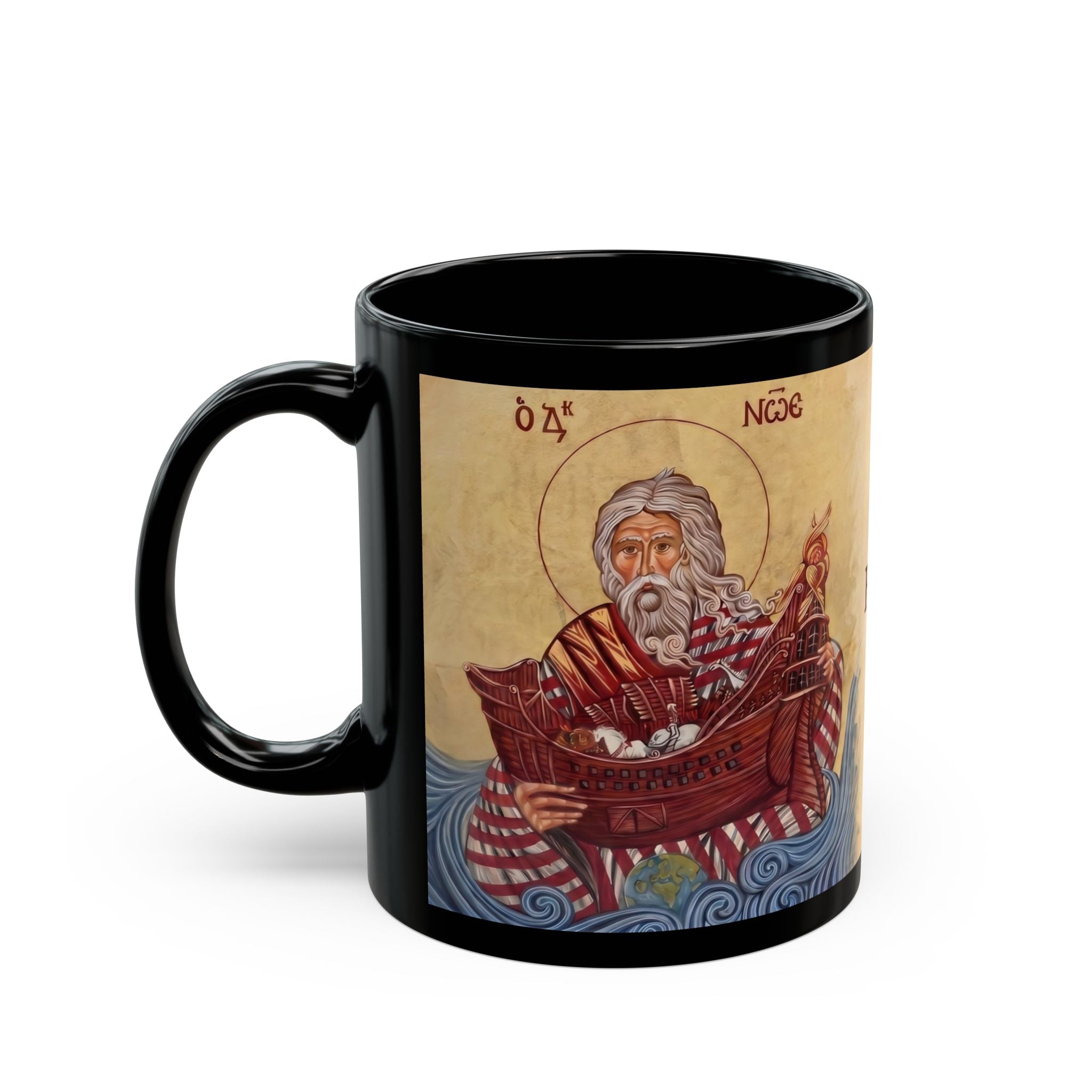 Saint Noah the Righteous Black Coffee Mug