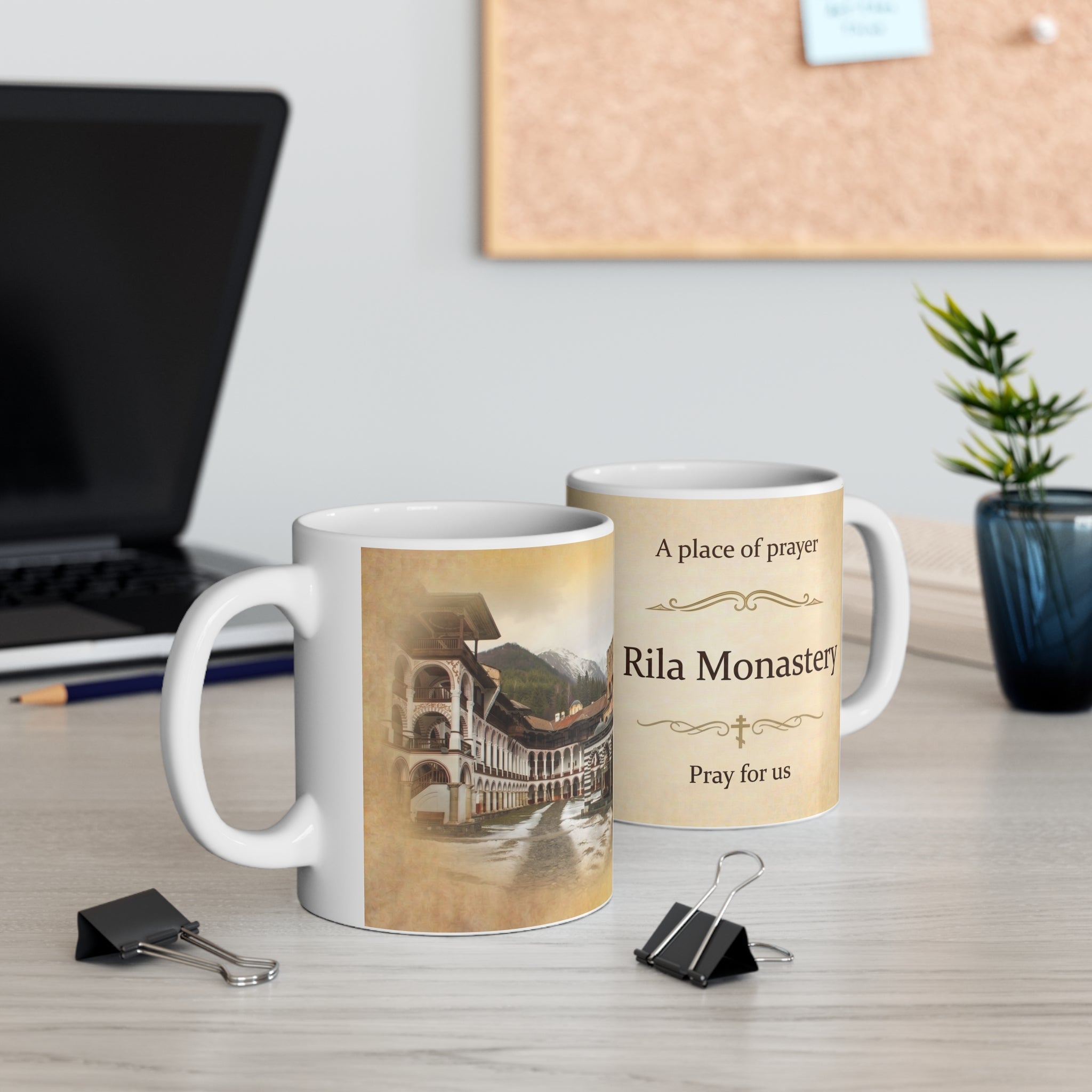 Rila Monastery Orthodox Christian Coffee Mug — Christian Gift Idea