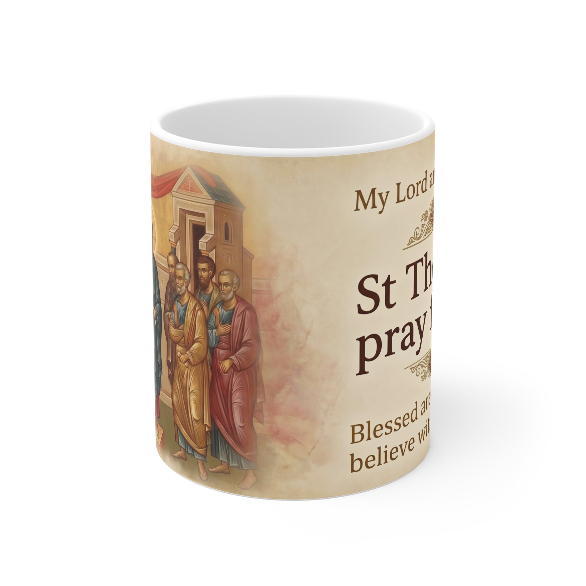 Saint Thomas the Apostle Orthodox Christian Coffee Mug — Orthodox Mug Gift