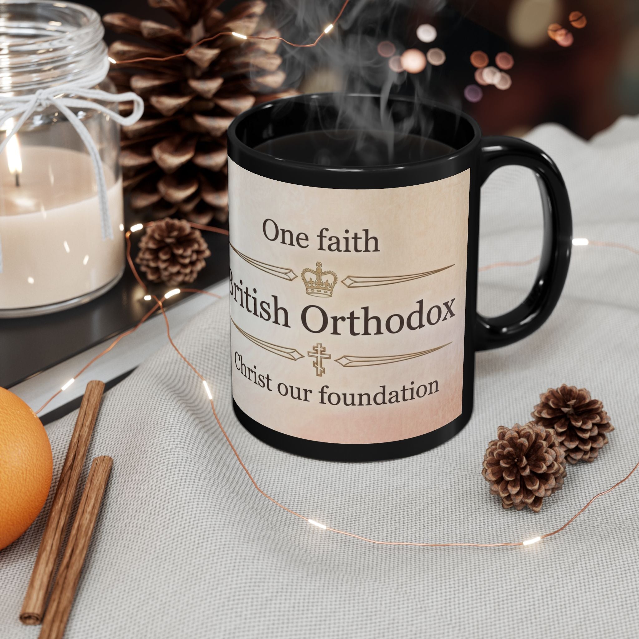 British Orthodox Christian Black Coffee Mug — Orthodox Coffee Mug