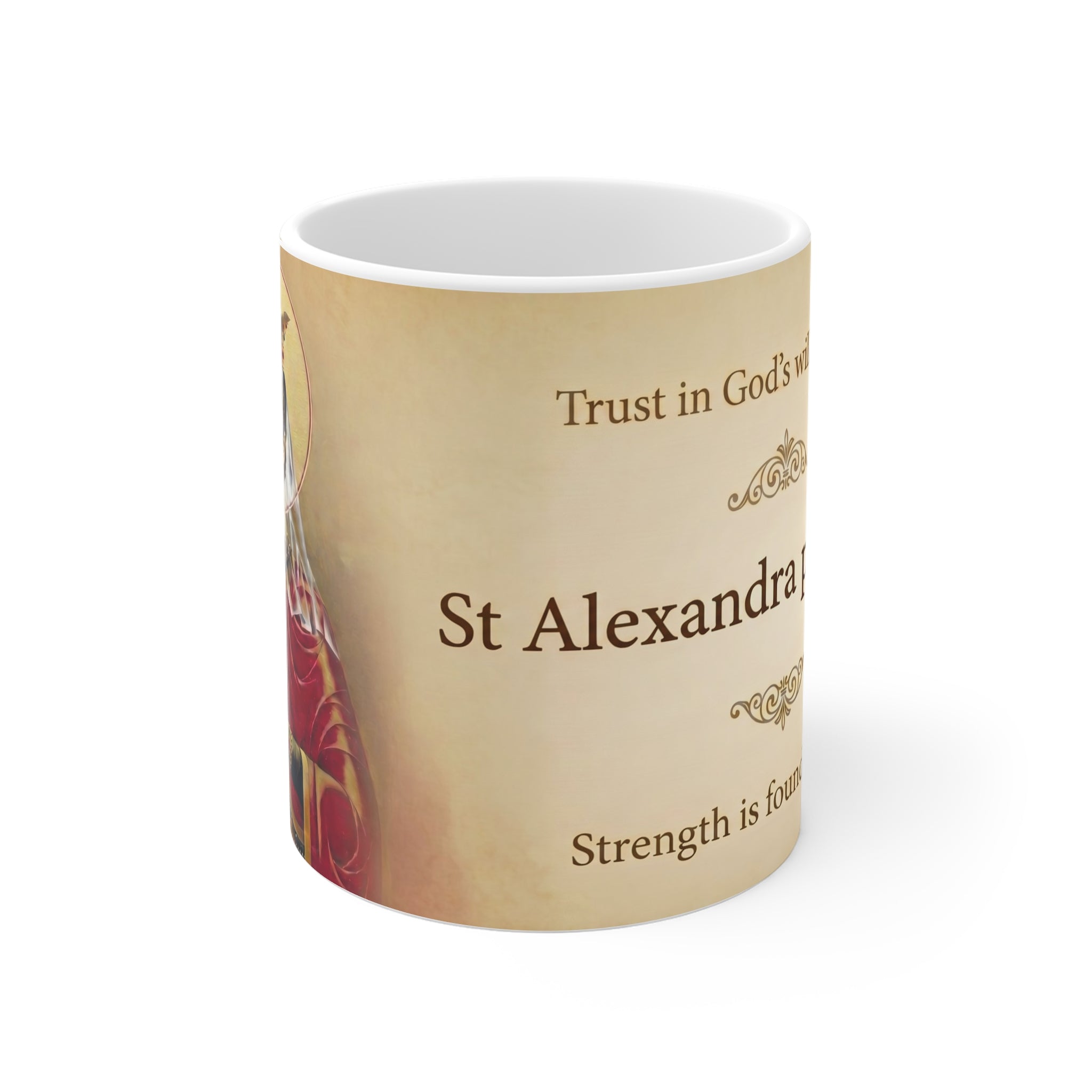 Saint Alexandra Feodorovna Orthodox Christian Coffee Mug — Orthodox Mug Gift