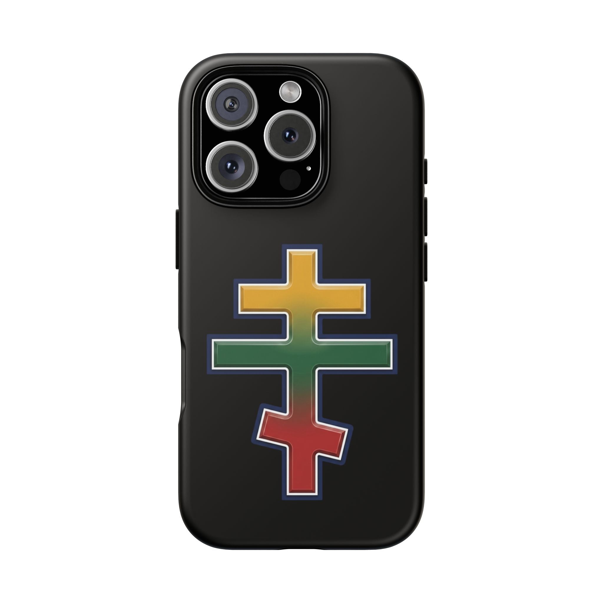 Lithuanian Orthodox Cross design on a matte phone case