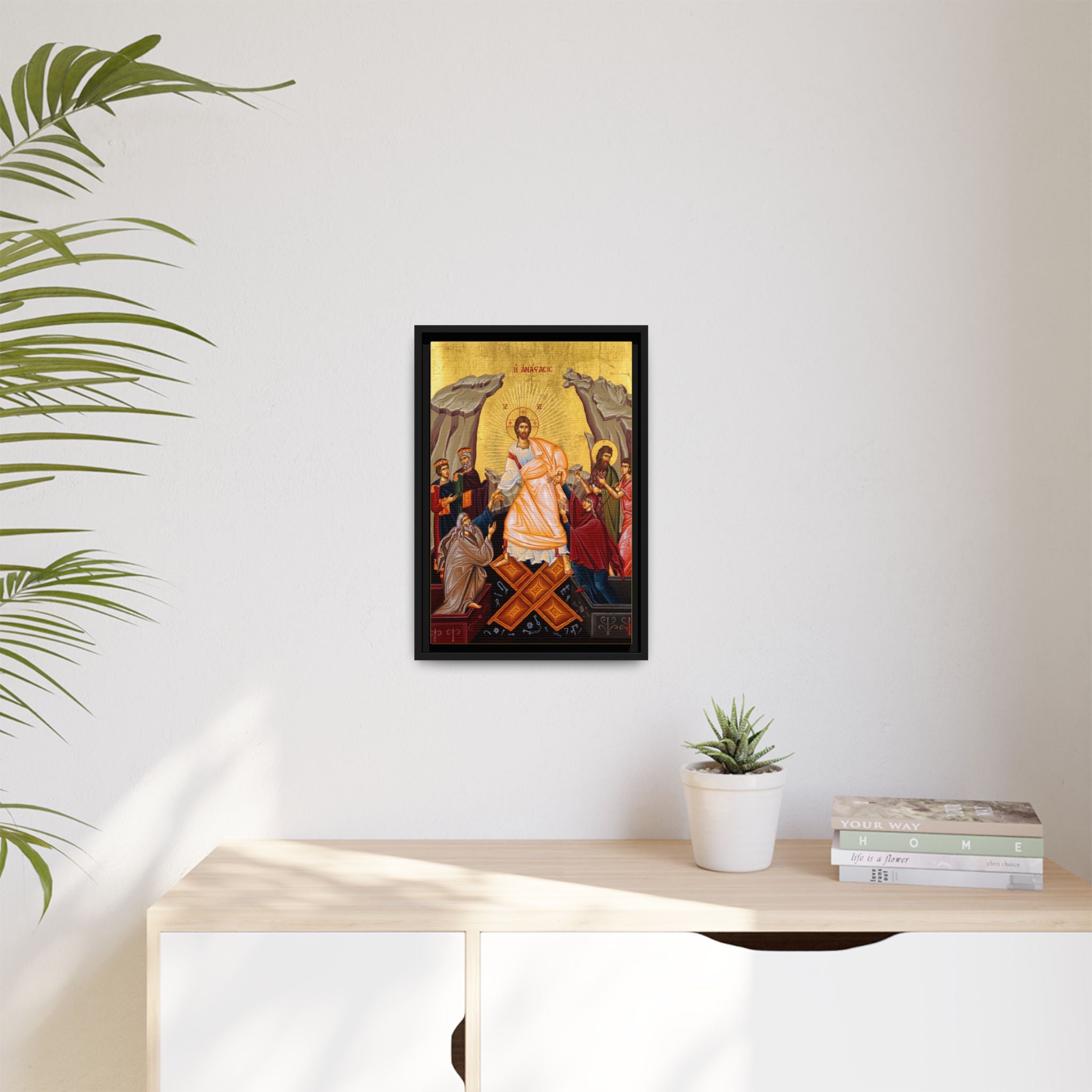 The Resurrection Anastasis Framed Canvas Icon
