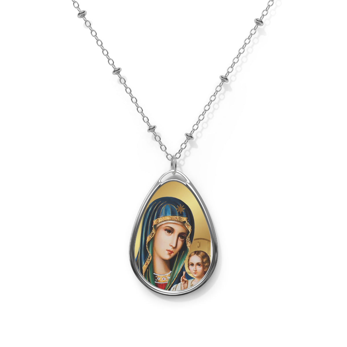 Theotokos Eternal Bloom Icon Pendant
