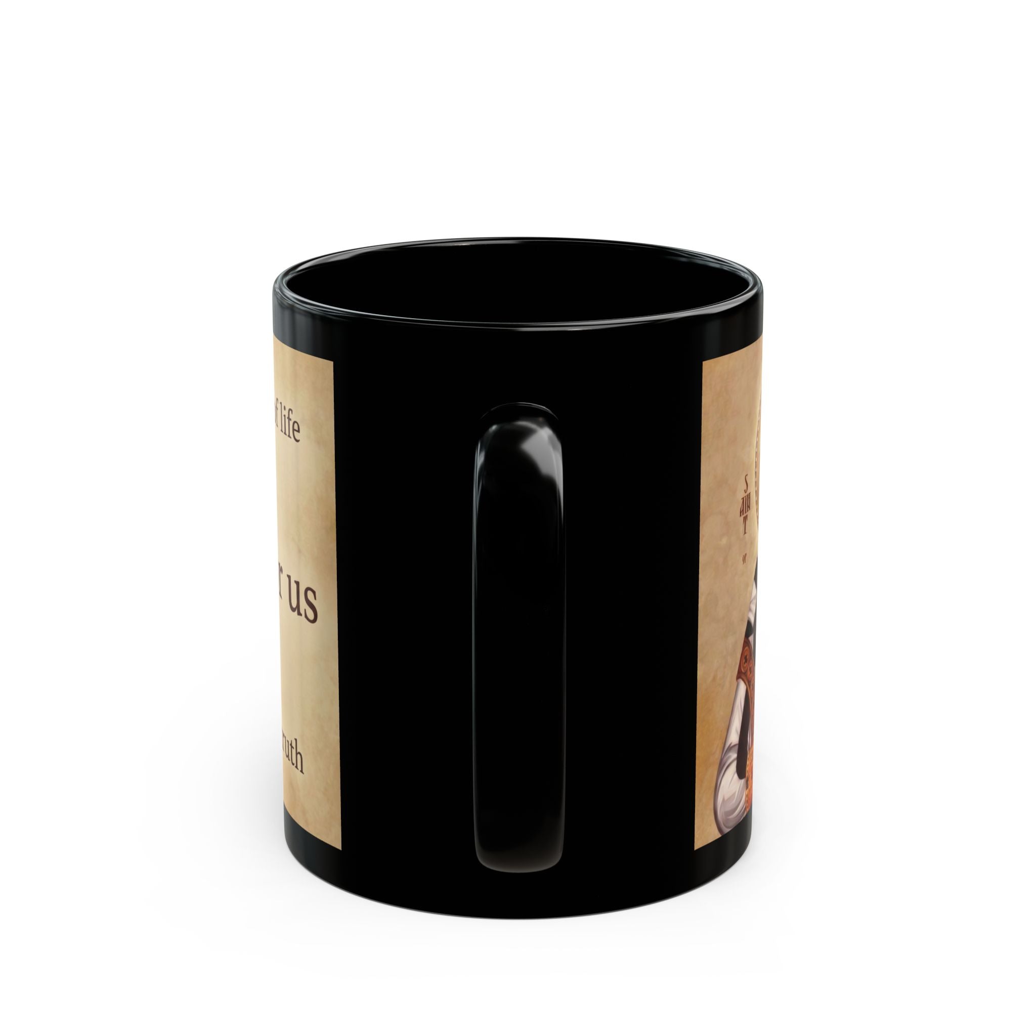 Saint Sava of Serbia Orthodox Christian Black Coffee Mug — Orthodox Faith Gift