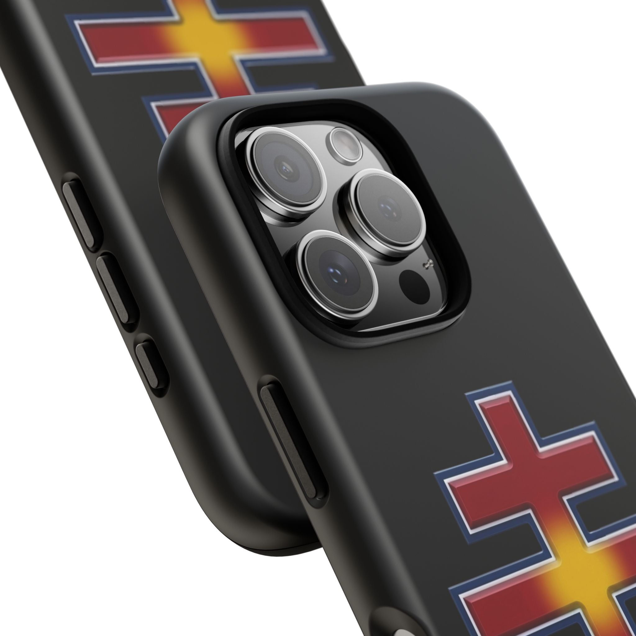 North Macedonian Orthodox Cross design on a matte phone case — additional view 4