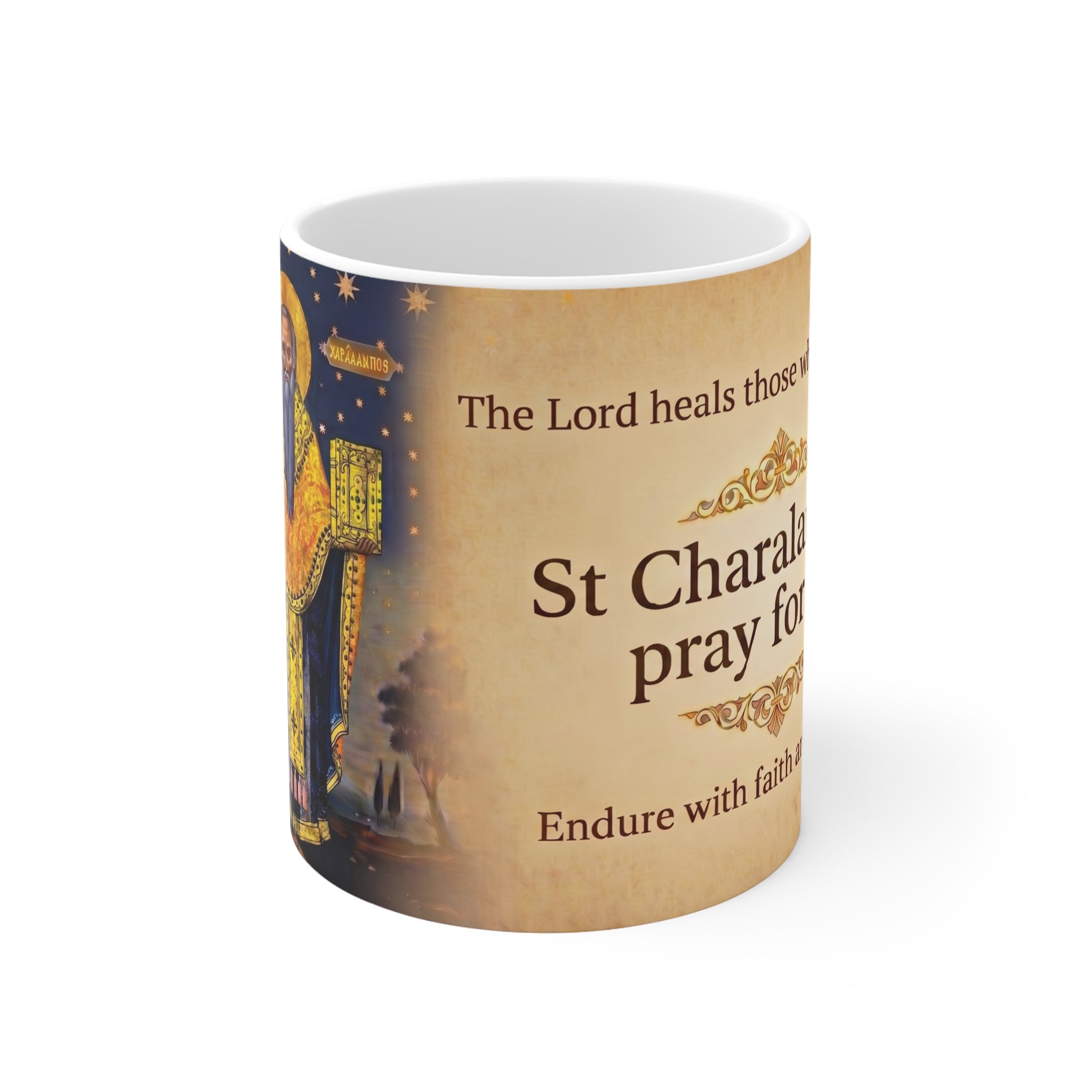 Saint Charalambos Orthodox Christian Coffee Mug — Orthodox Mug Gift