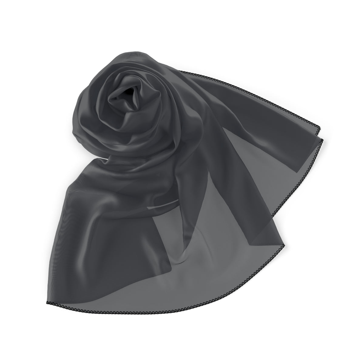 Charcoal Grey Orthodox Christian headscarf featuring a solid charcoal grey fabric