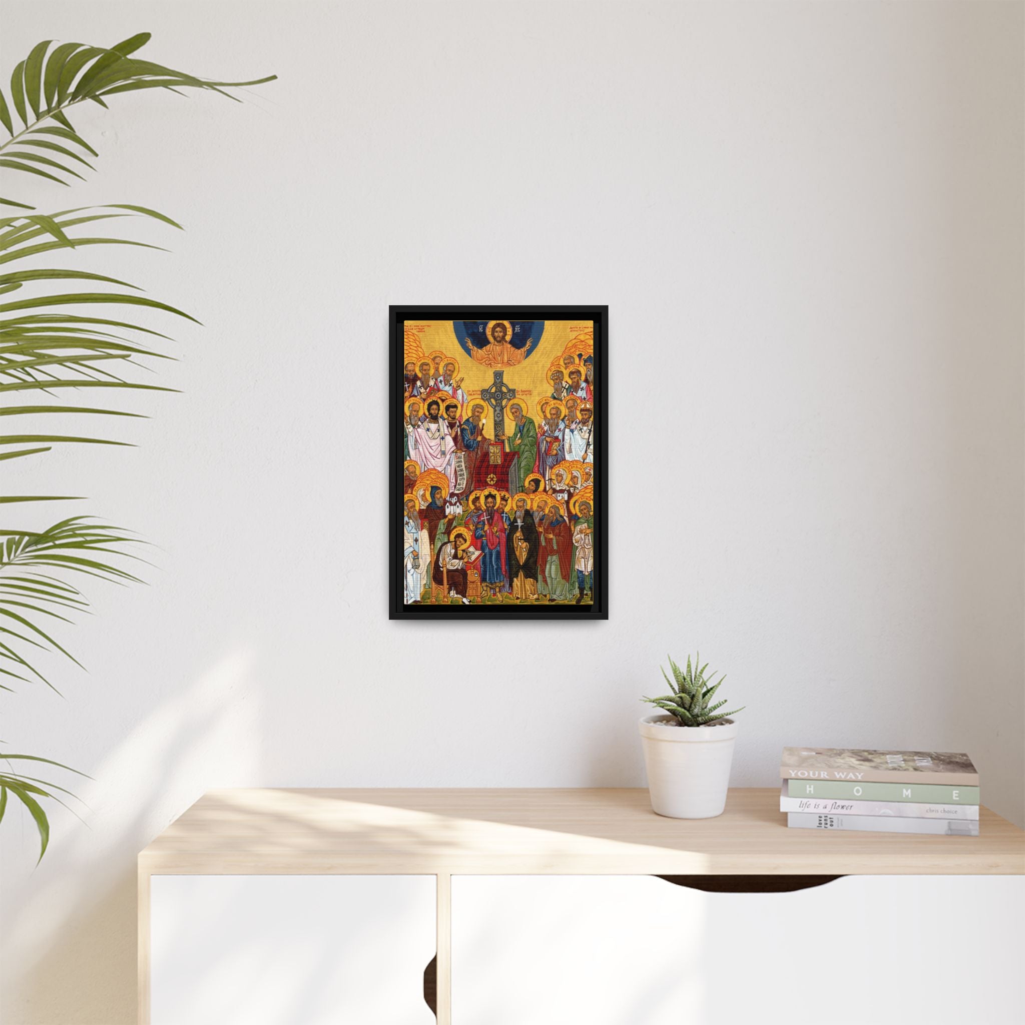 Framed canvas icon of All Saints of Scotland Orthodox, traditional Orthodox Christian artwork