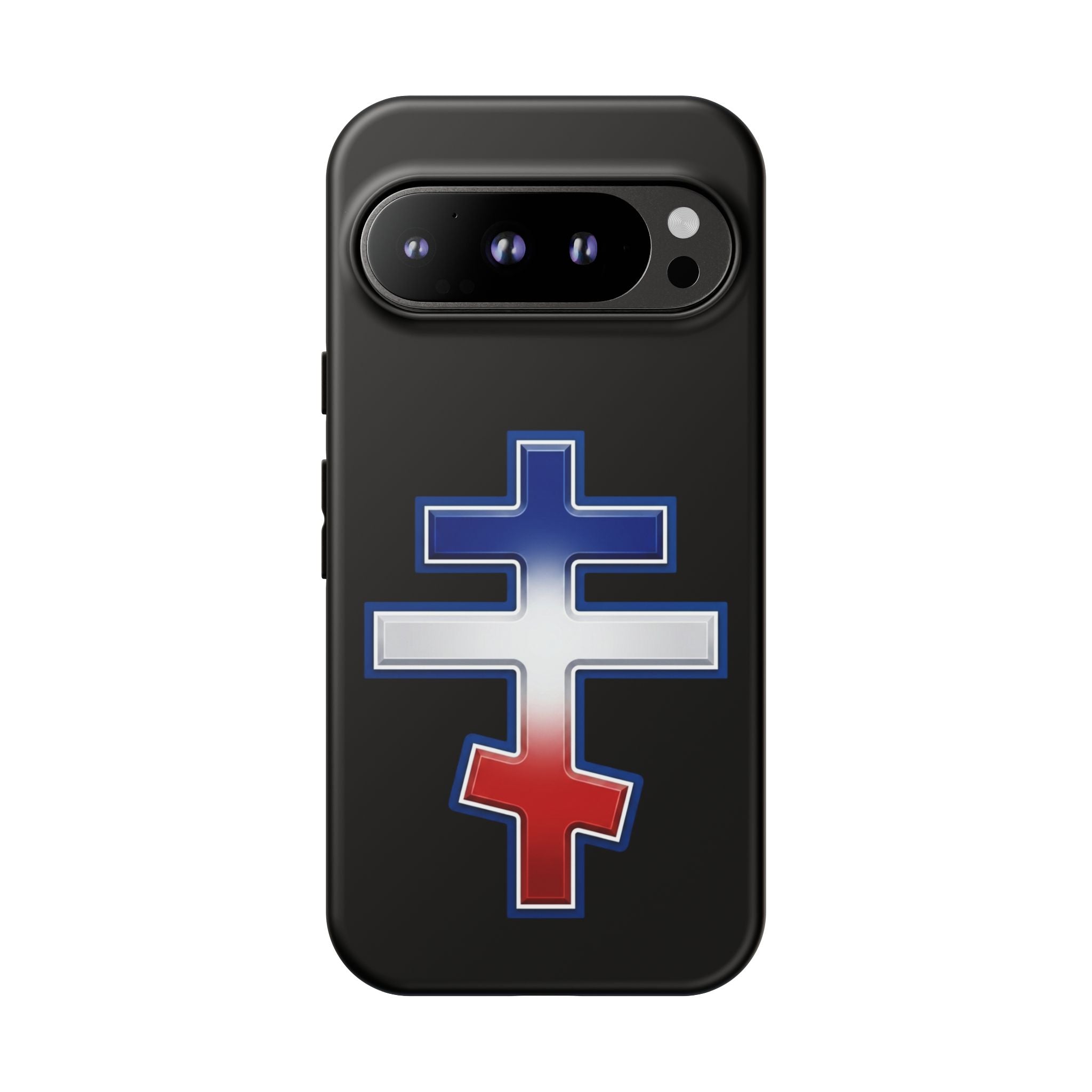 French Orthodox Cross design on a matte phone case — additional view 2