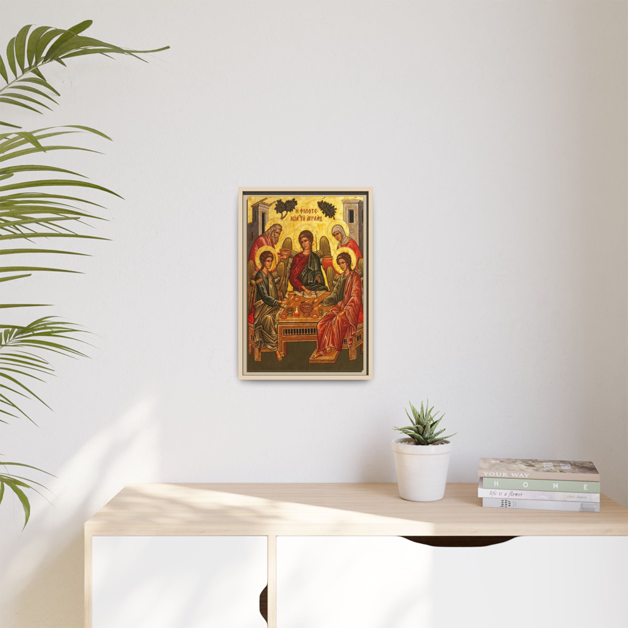 The Old Testament Trinity Framed Canvas Icon