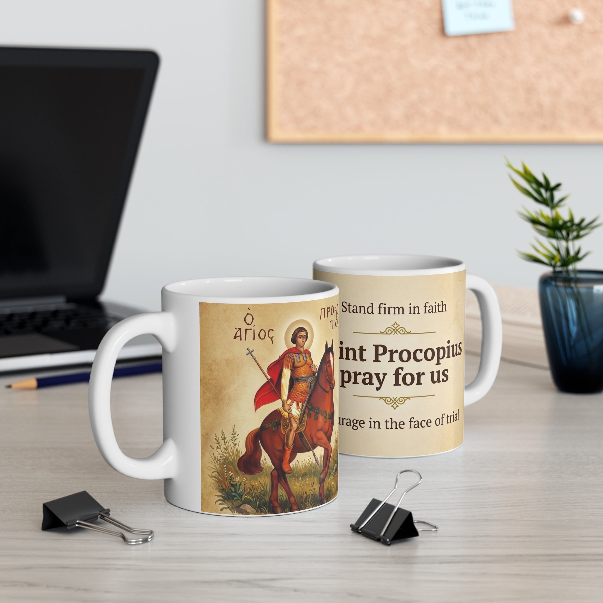 Saint Procopius the Great Martyr Orthodox Christian Coffee Mug — Christian Gift Idea