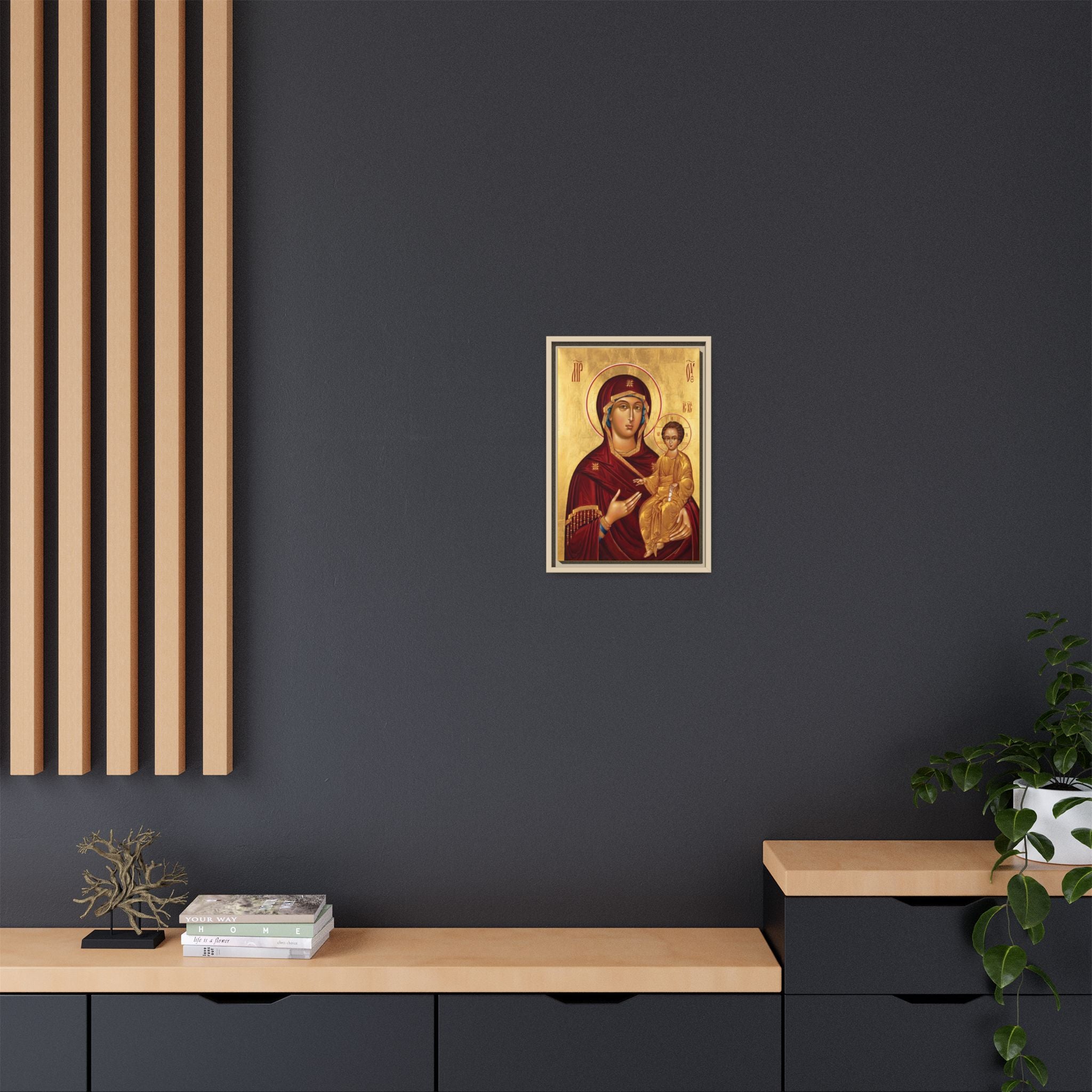 Theotokos of Smolensk Framed Canvas Icon