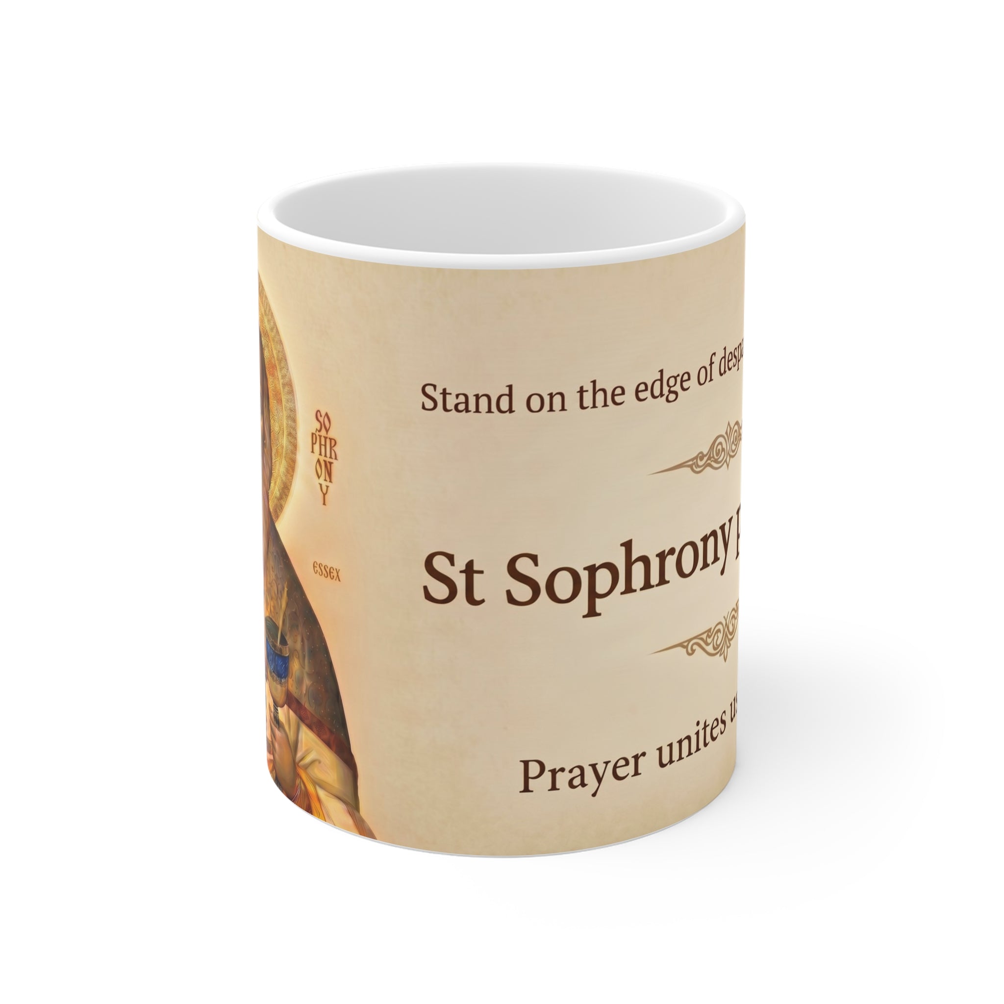 Saint Sophrony of Essex Orthodox Christian Coffee Mug — Orthodox Mug Gift