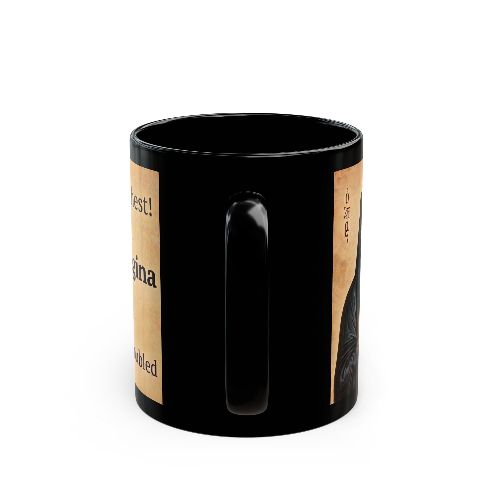 Saint Nektarios of Aegina Orthodox Christian Black Coffee Mug — Christian Coffee Mug