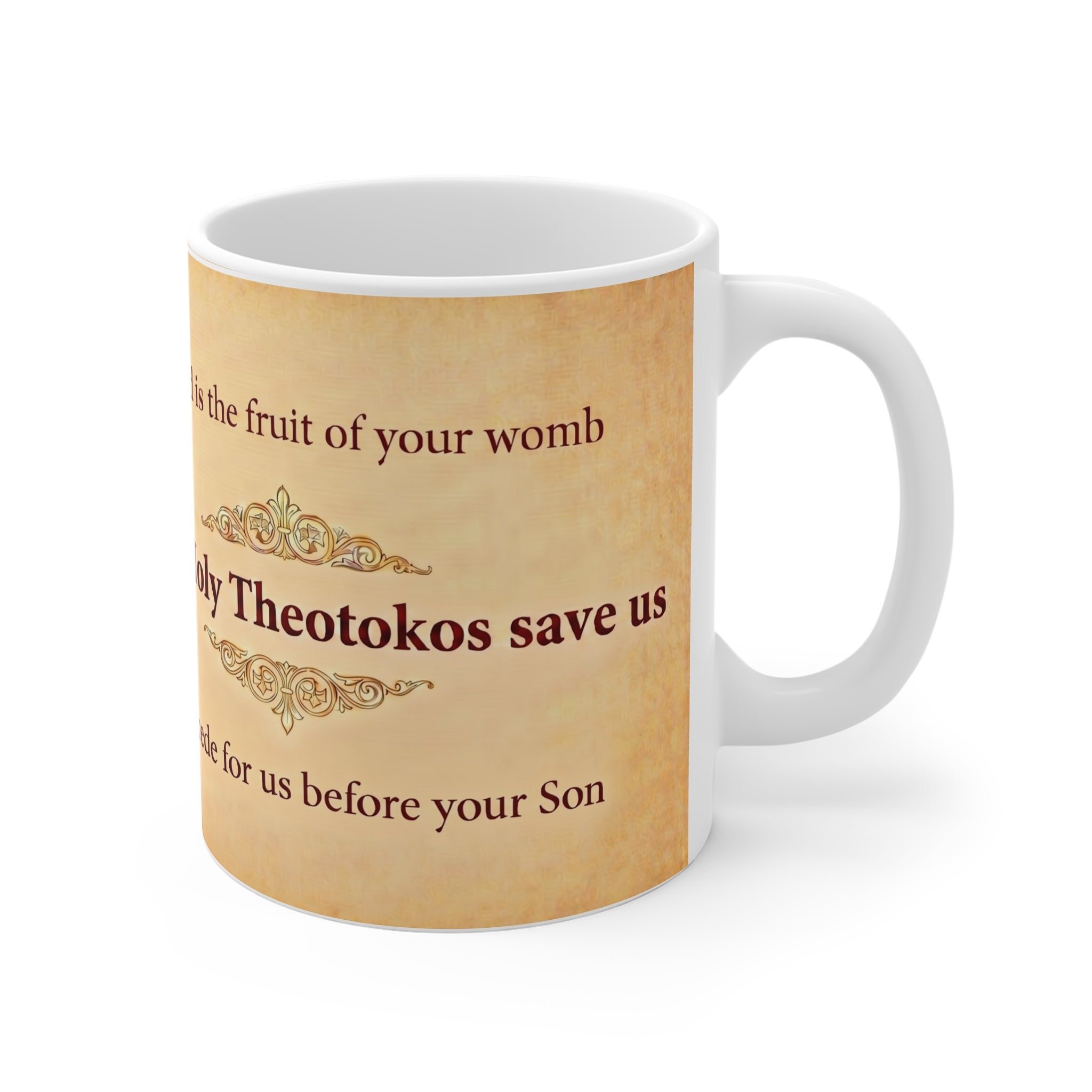 Theotokos of Tikhvin Orthodox Christian Coffee Mug — Orthodox Christian Mug