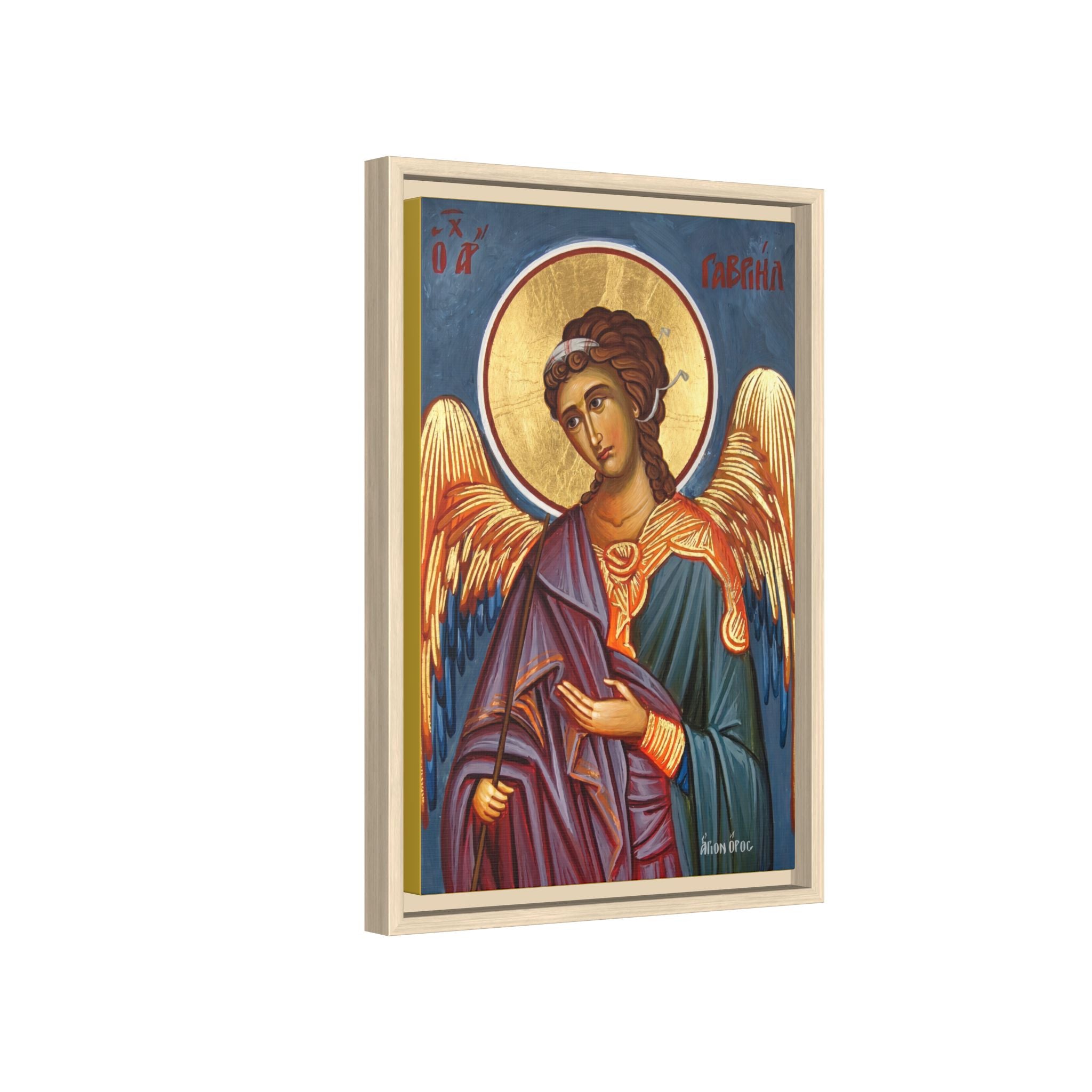 Archangel Gabriel Framed Canvas Icon
