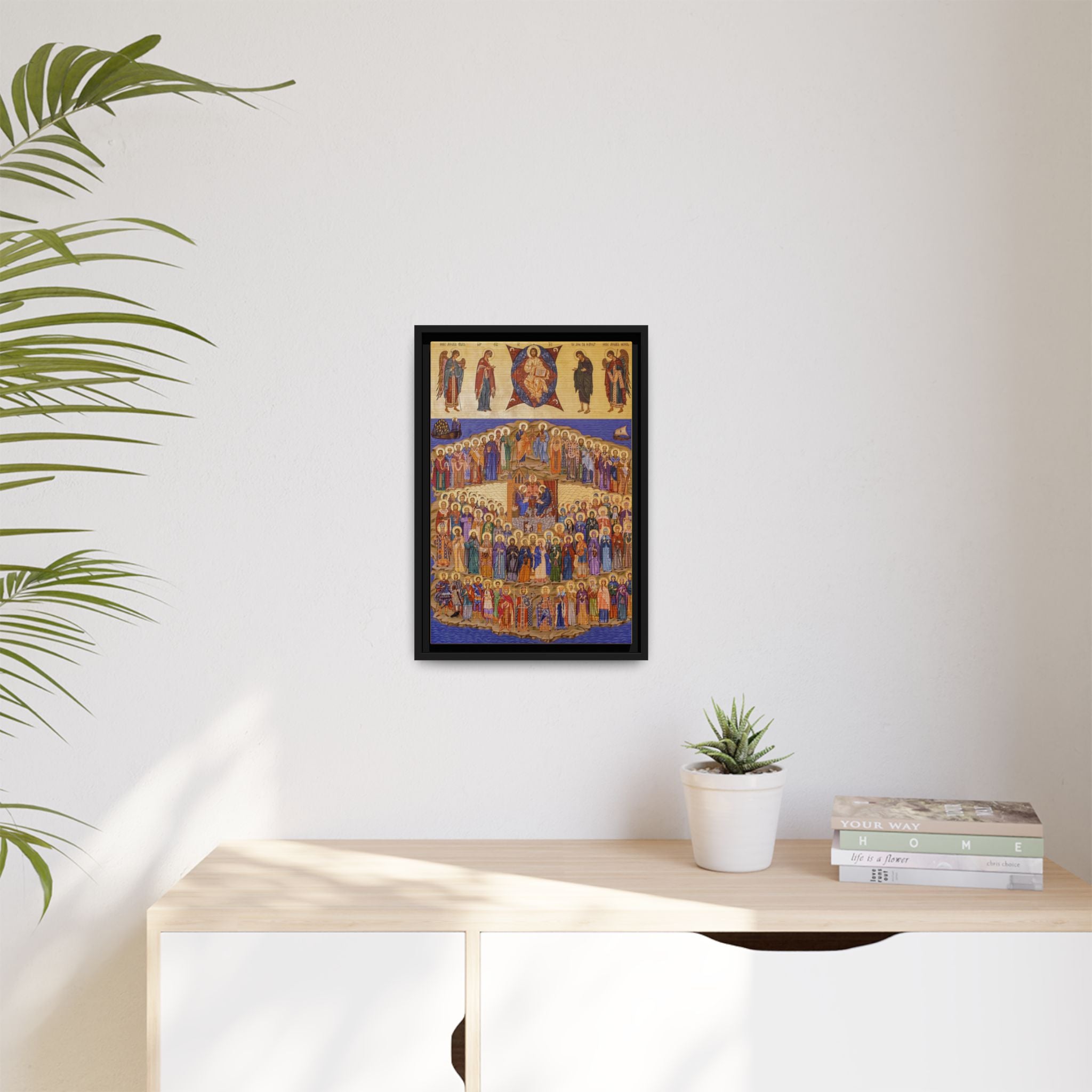 All Saints of Britain and Ireland Framed Canvas Icon