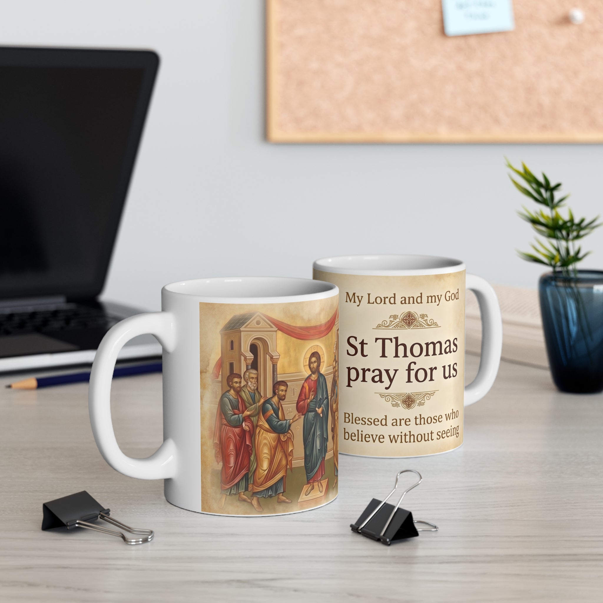 Saint Thomas the Apostle Orthodox Christian Coffee Mug — Christian Gift Idea
