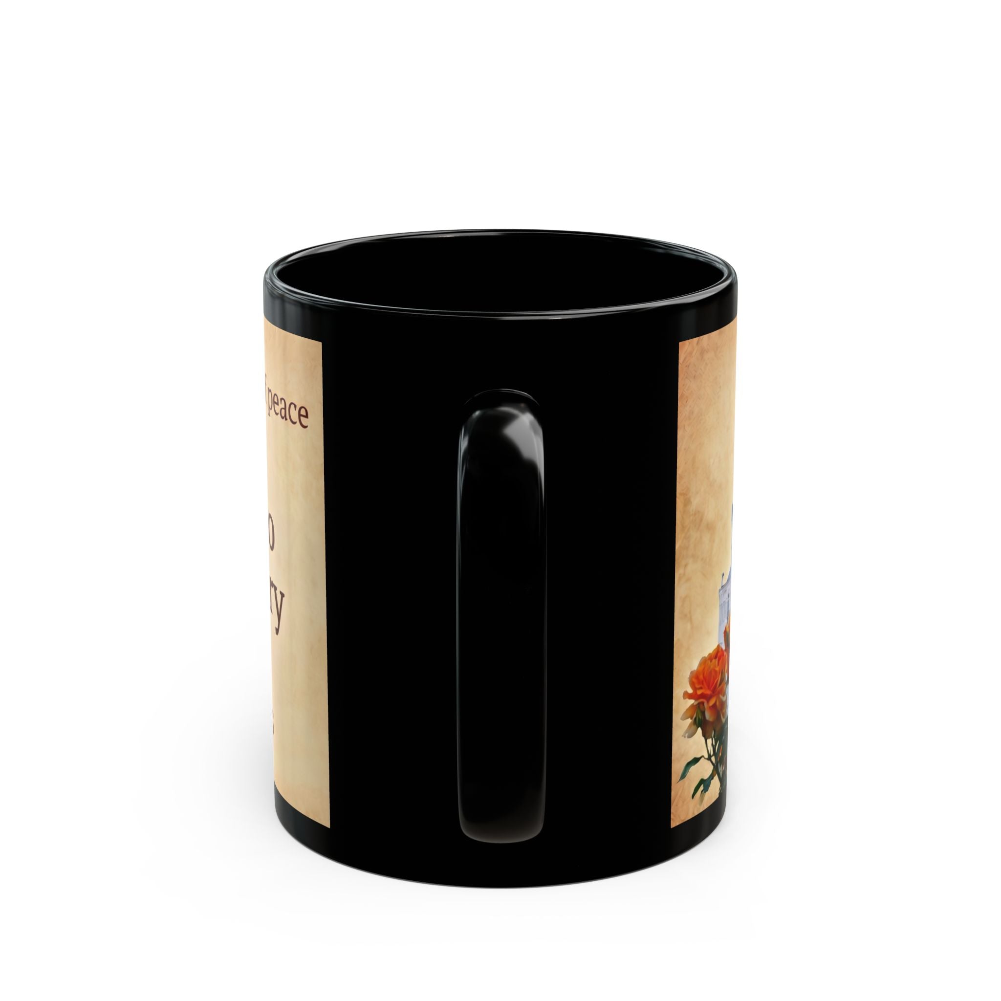 Saint Seraphim of Diveyevo Monastery Black Coffee Mug