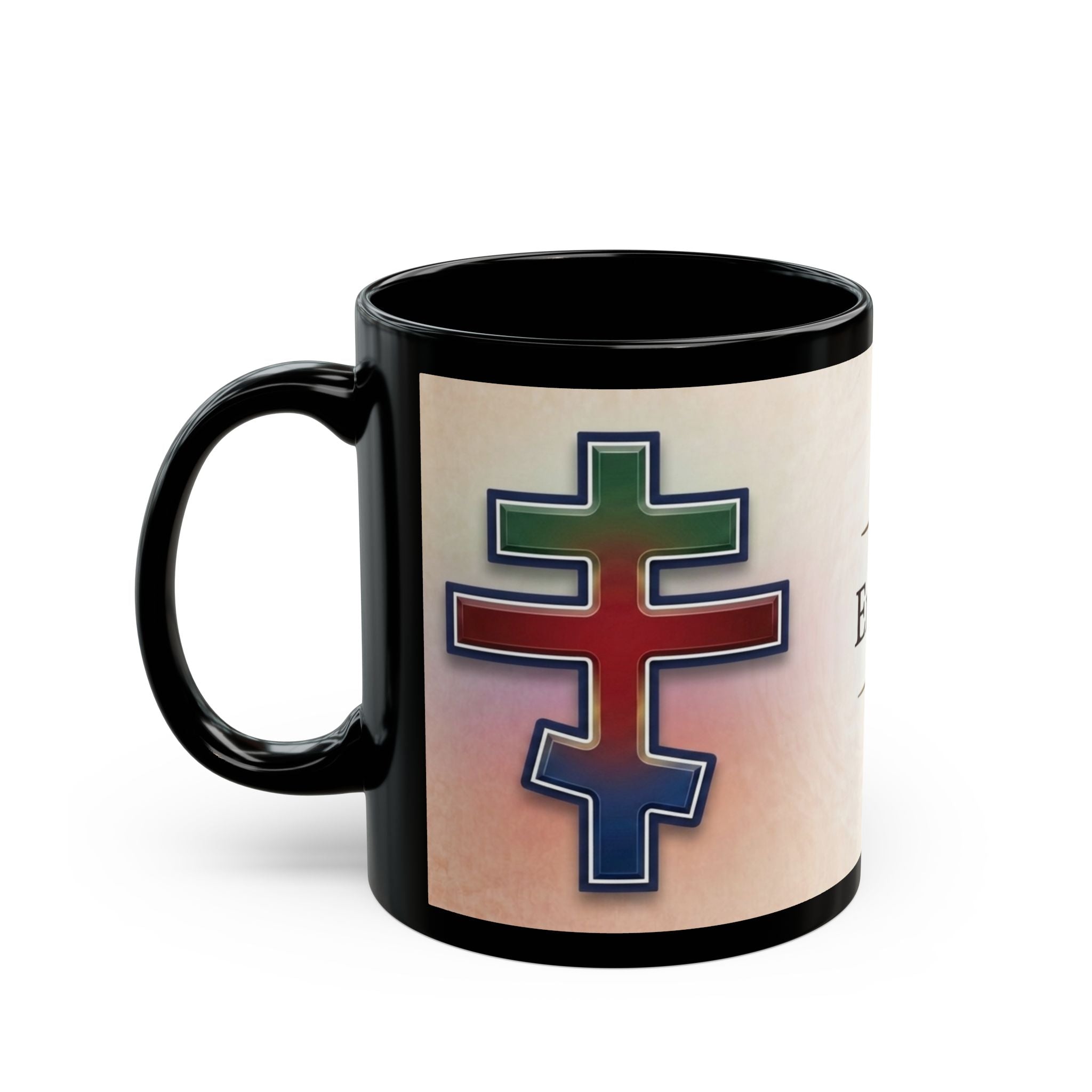 Eritrean Orthodox Tewahedo Christian Black Coffee Mug — Orthodox Christian Gift