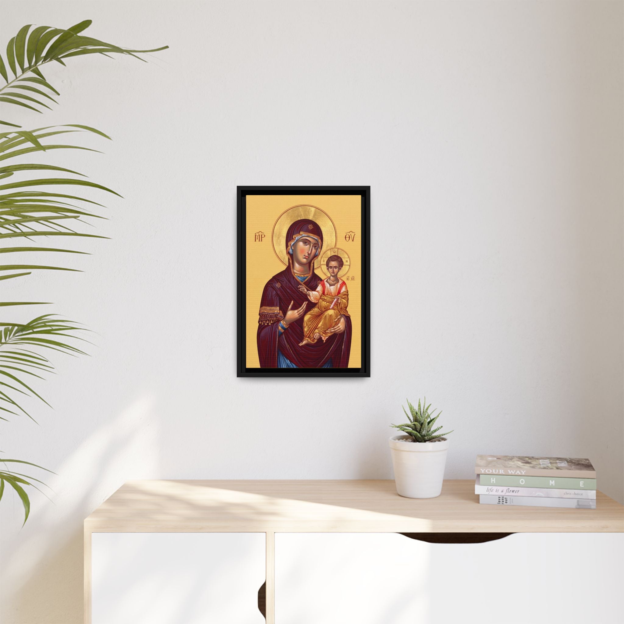 Theotokos Hodegetria Framed Canvas Icon