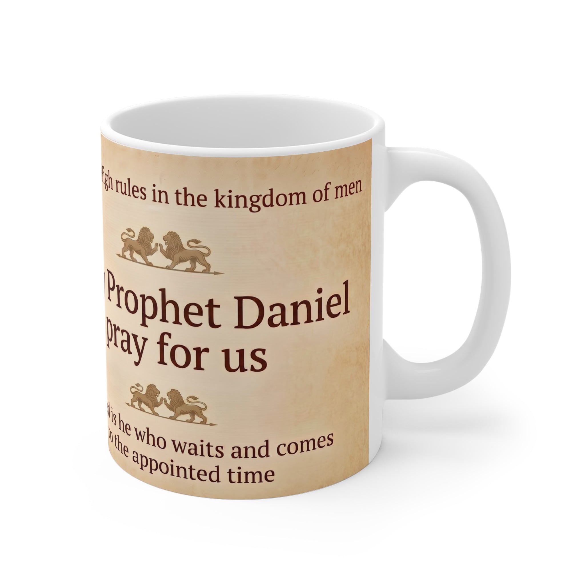 Holy Prophet Daniel White Coffee Mug