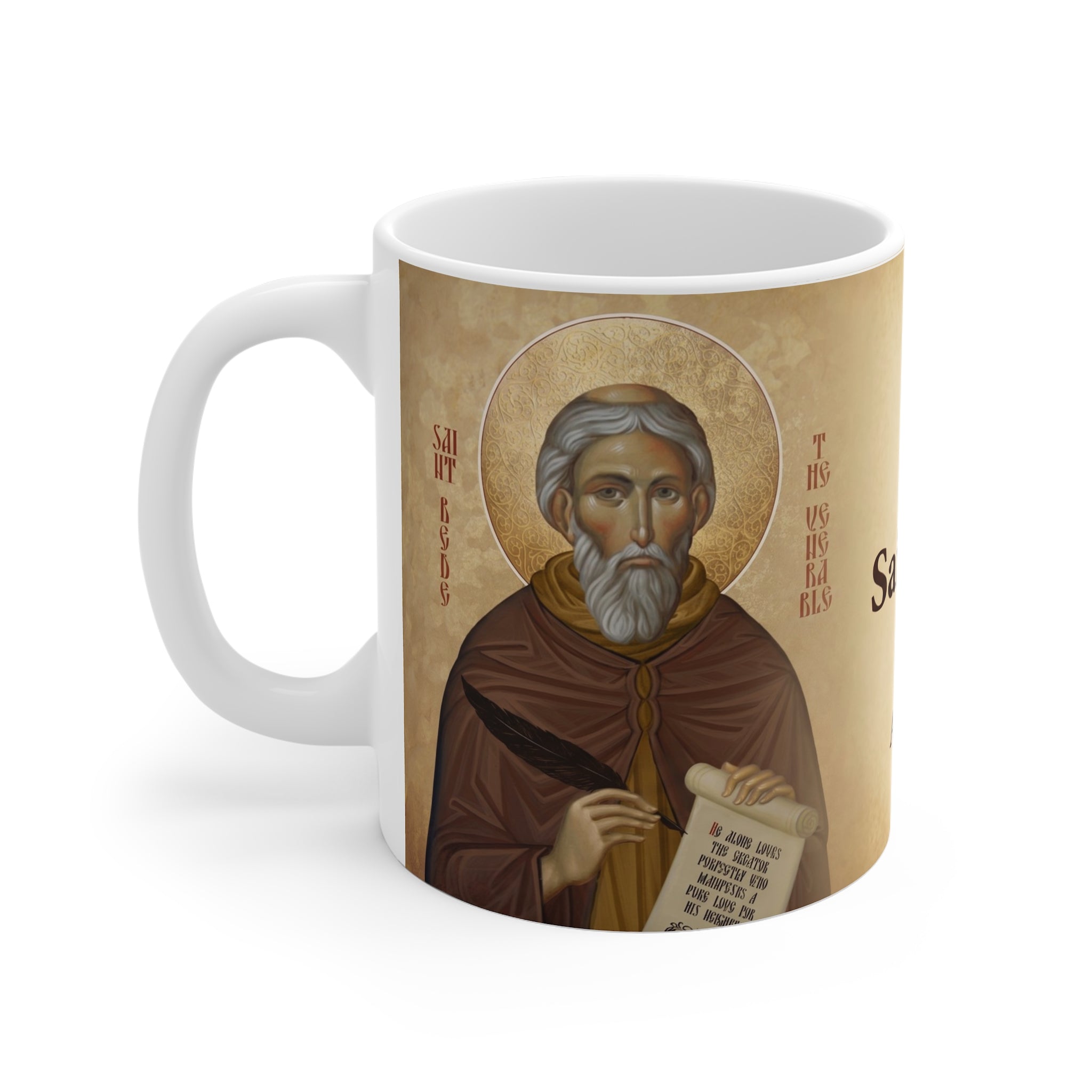 Saint Bede the Venerable White Coffee Mug