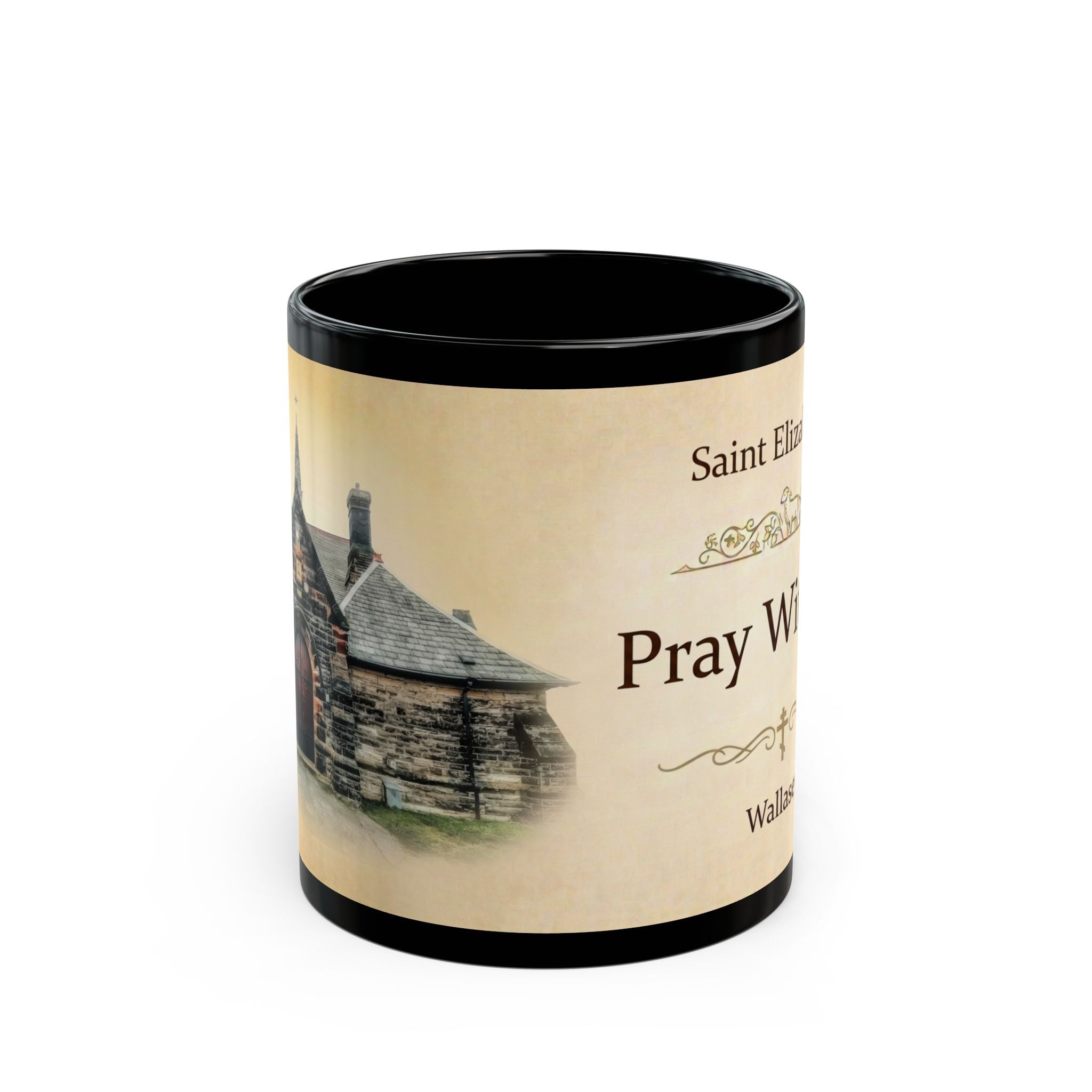 Saint Elizabeth Church Wallasey Orthodox Christian Black Coffee Mug — Orthodox Christian Mug