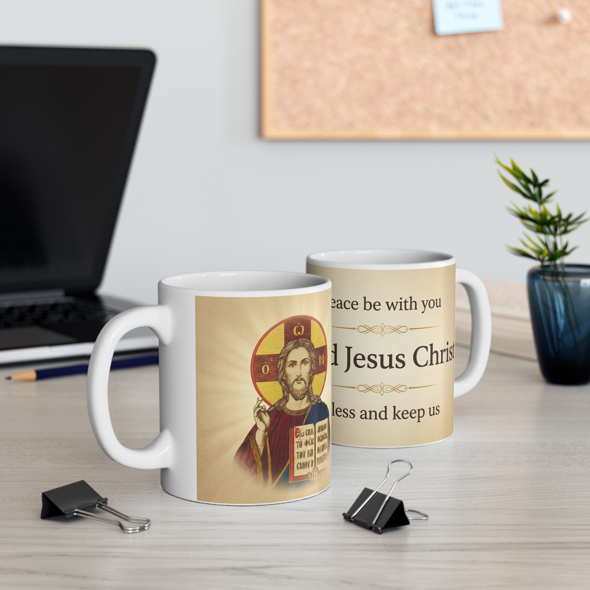 Lord Jesus Christ Blessing Orthodox Christian Coffee Mug — Christian Gift Idea