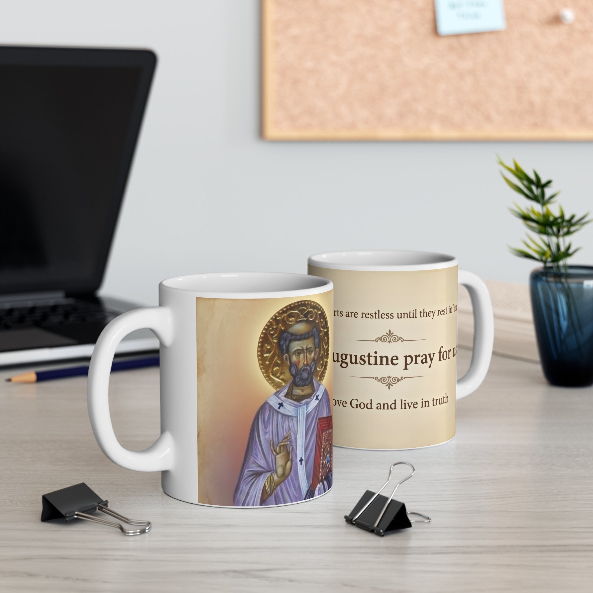 Saint Augustine of Hippo Orthodox Christian Coffee Mug — Christian Gift Idea