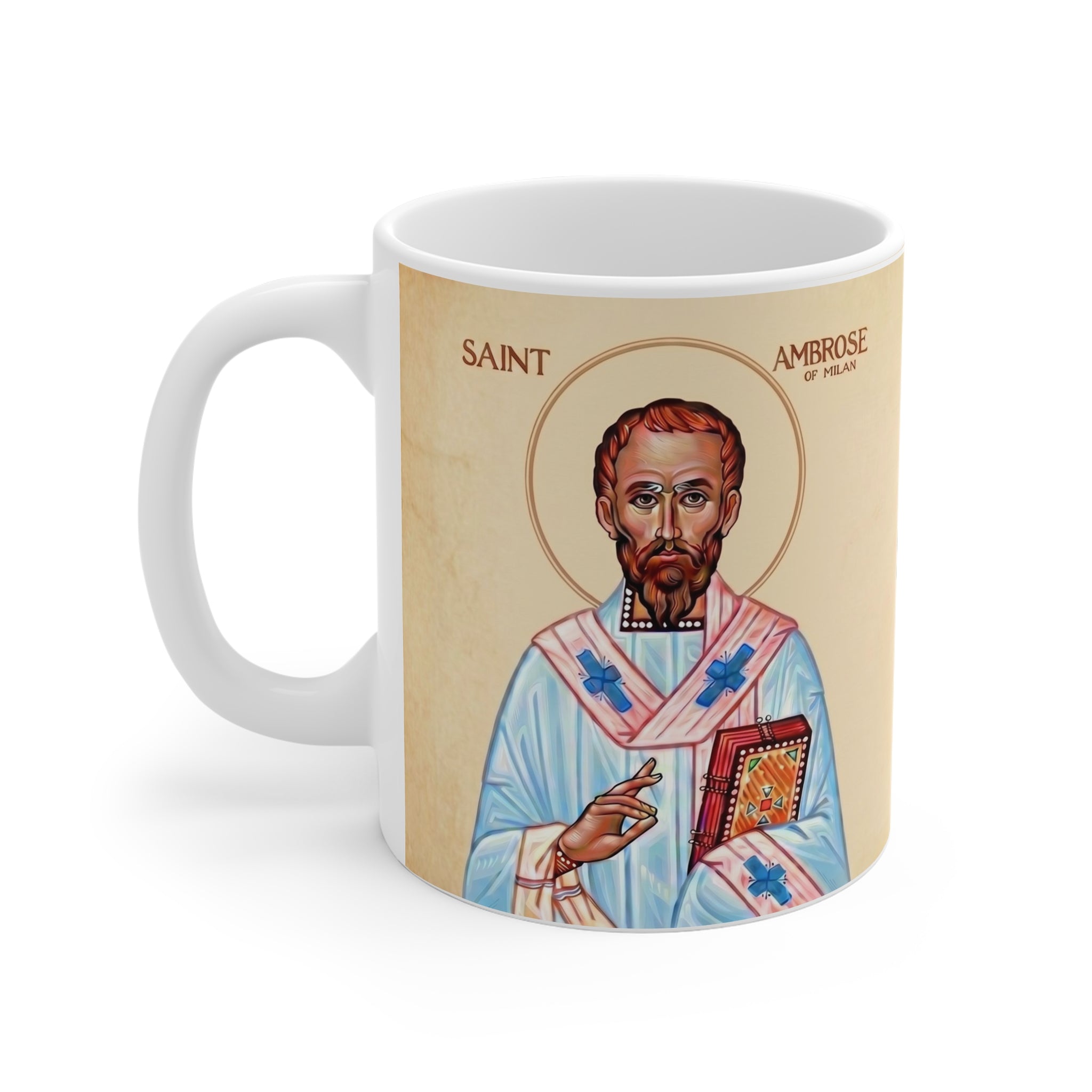 Saint Ambrose of Milan Orthodox Christian Coffee Mug — Orthodox Christian Gift
