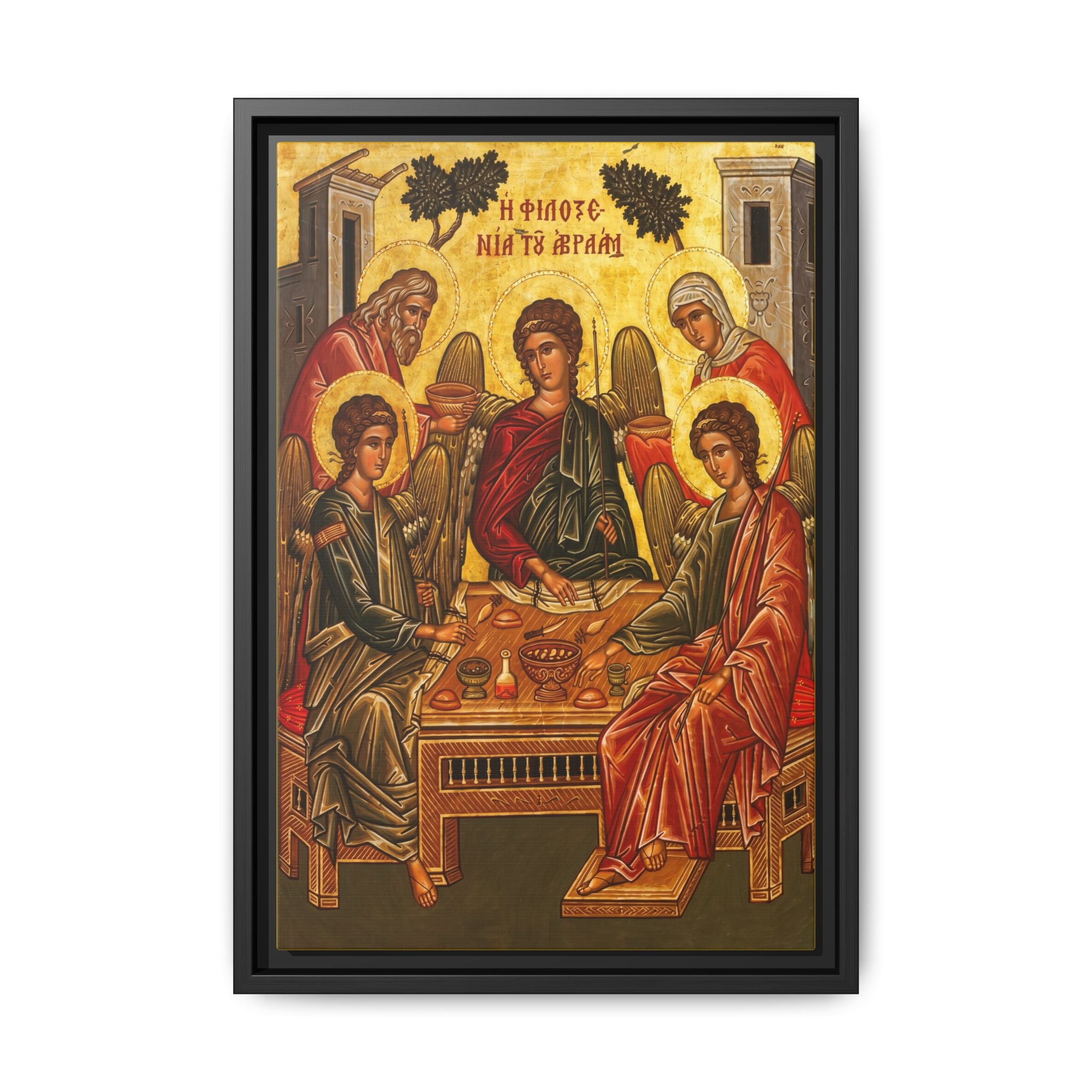 The Old Testament Trinity Framed Canvas Icon