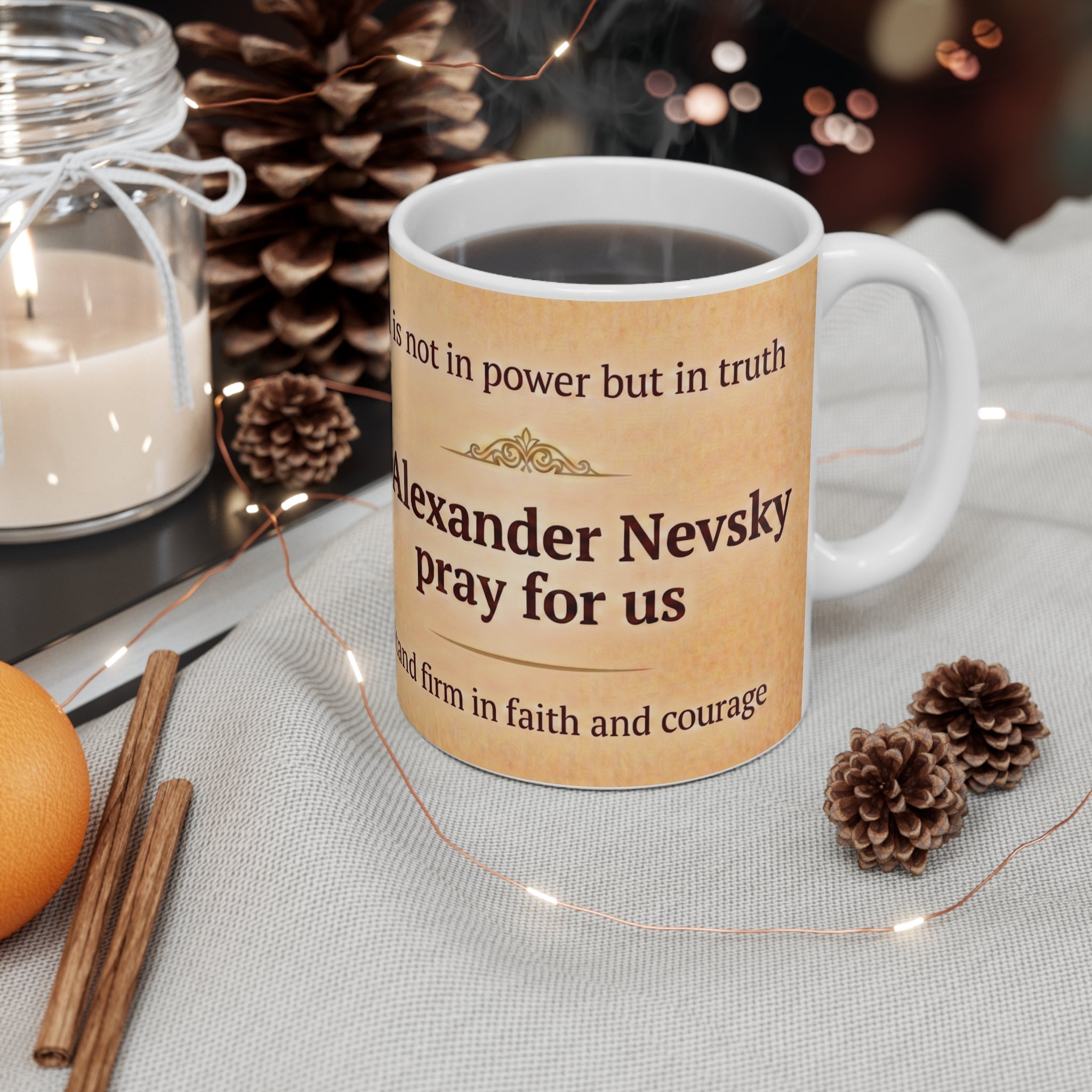 Saint Alexander Nevsky Orthodox Christian Coffee Mug — Orthodox Coffee Mug