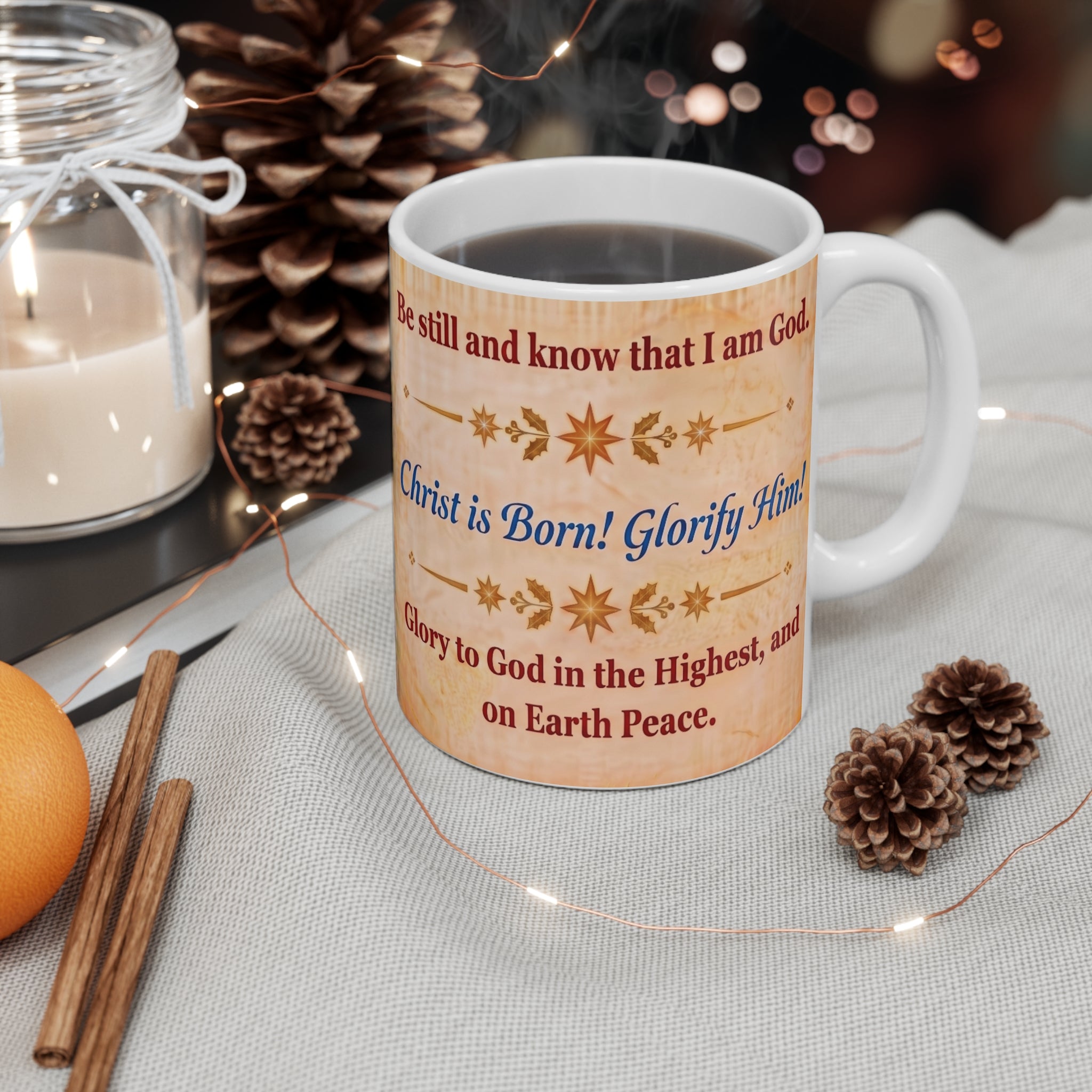Nativity of Christ Orthodox Christian Coffee Mug — Orthodox Coffee Mug