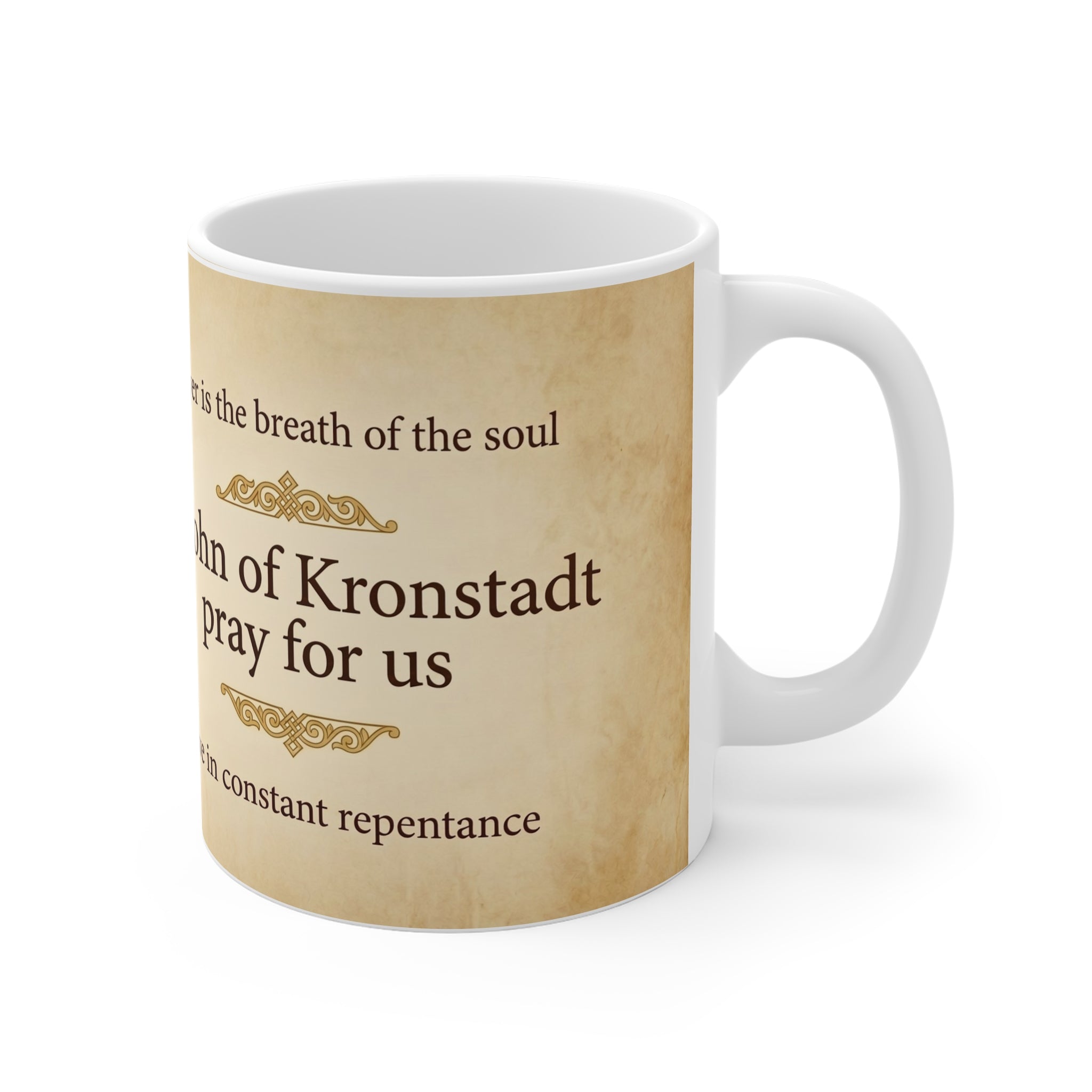 Saint John of Kronstadt Orthodox Christian Coffee Mug — Orthodox Christian Mug
