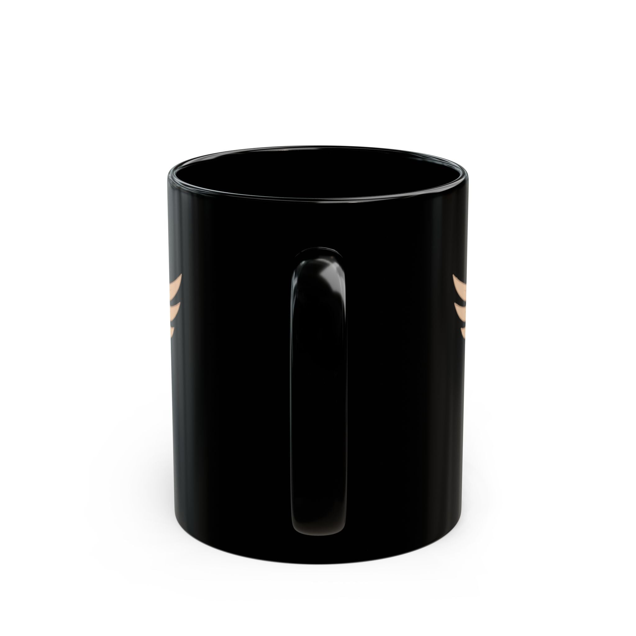 Black Orthodox Cross Orthodox Christian Black Coffee Mug — Orthodox Christian Mug